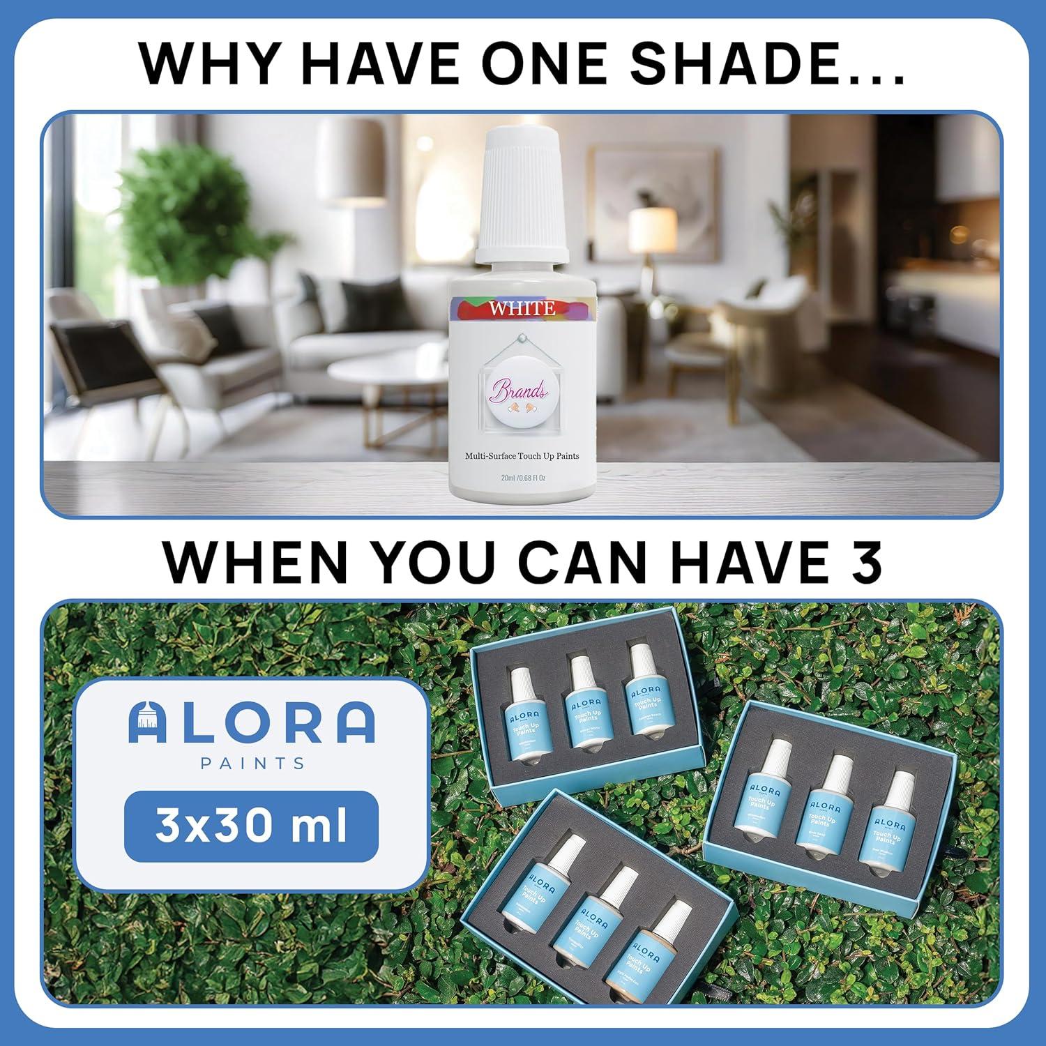 Pintura de Retoque Alora 3x90ml Gris Mate Secado Rápido