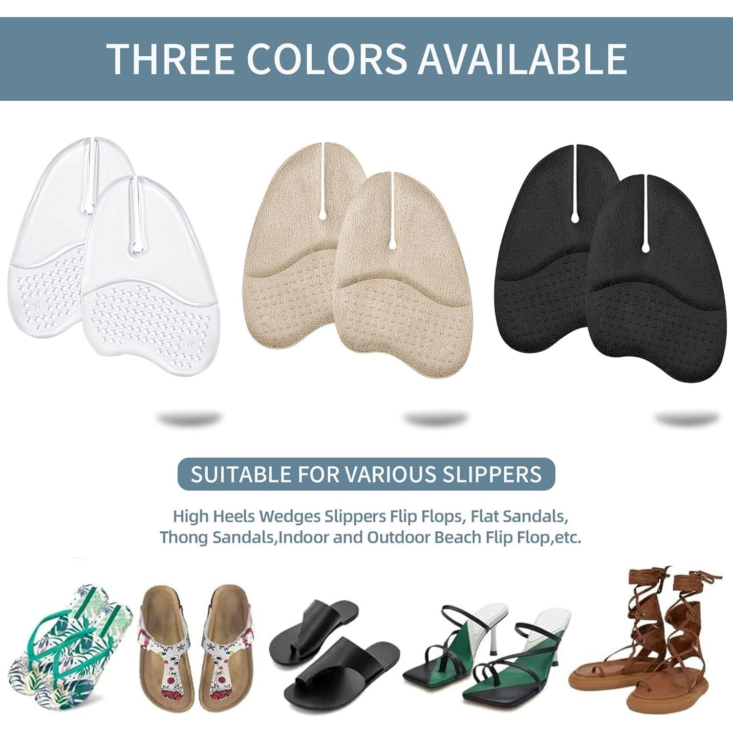 2 Pares Almohadillas Metatarsales de Gel Keroius 10x10cm