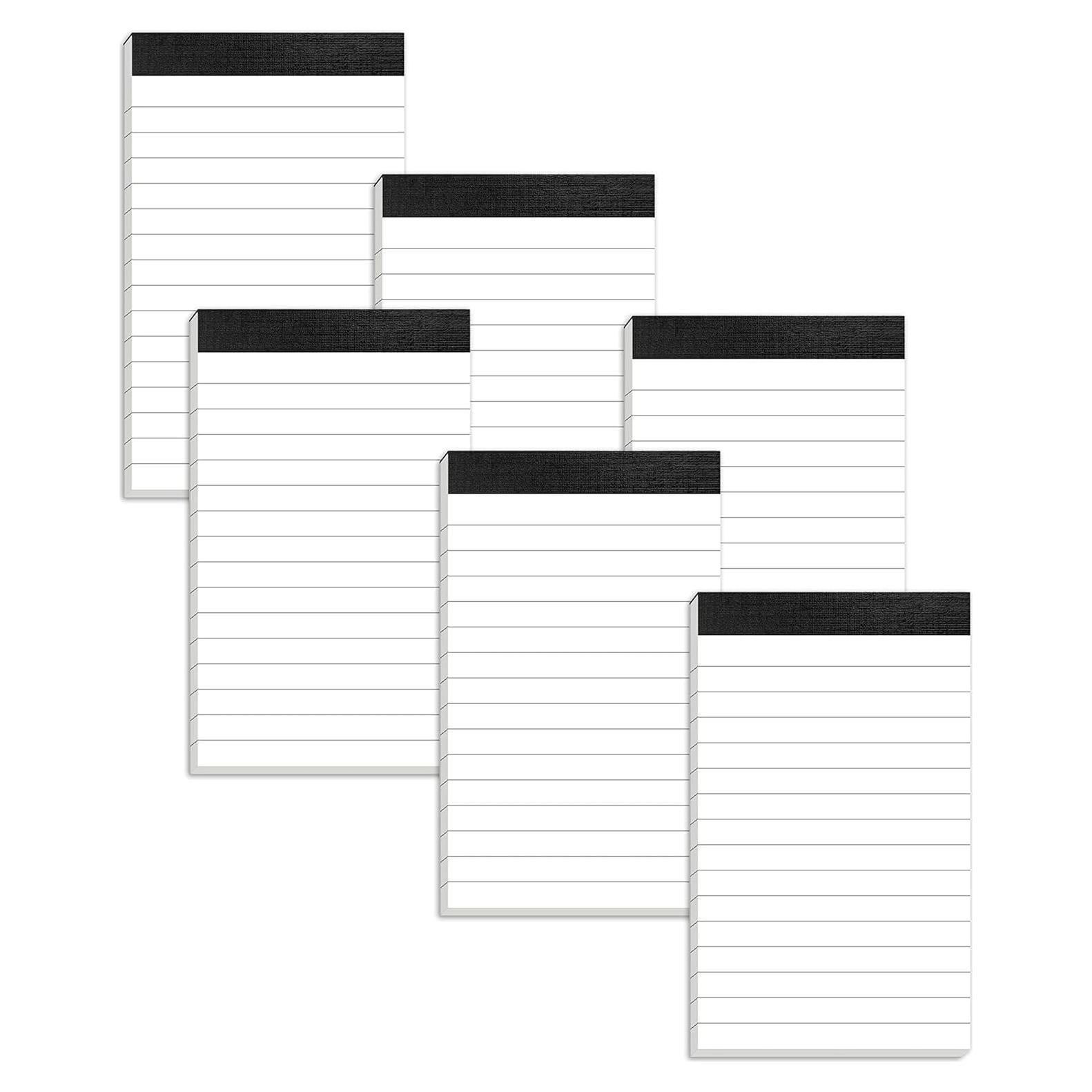 Paquete de 6 Bloc de Notas Aidunmis 3x5" con 30 Hojas