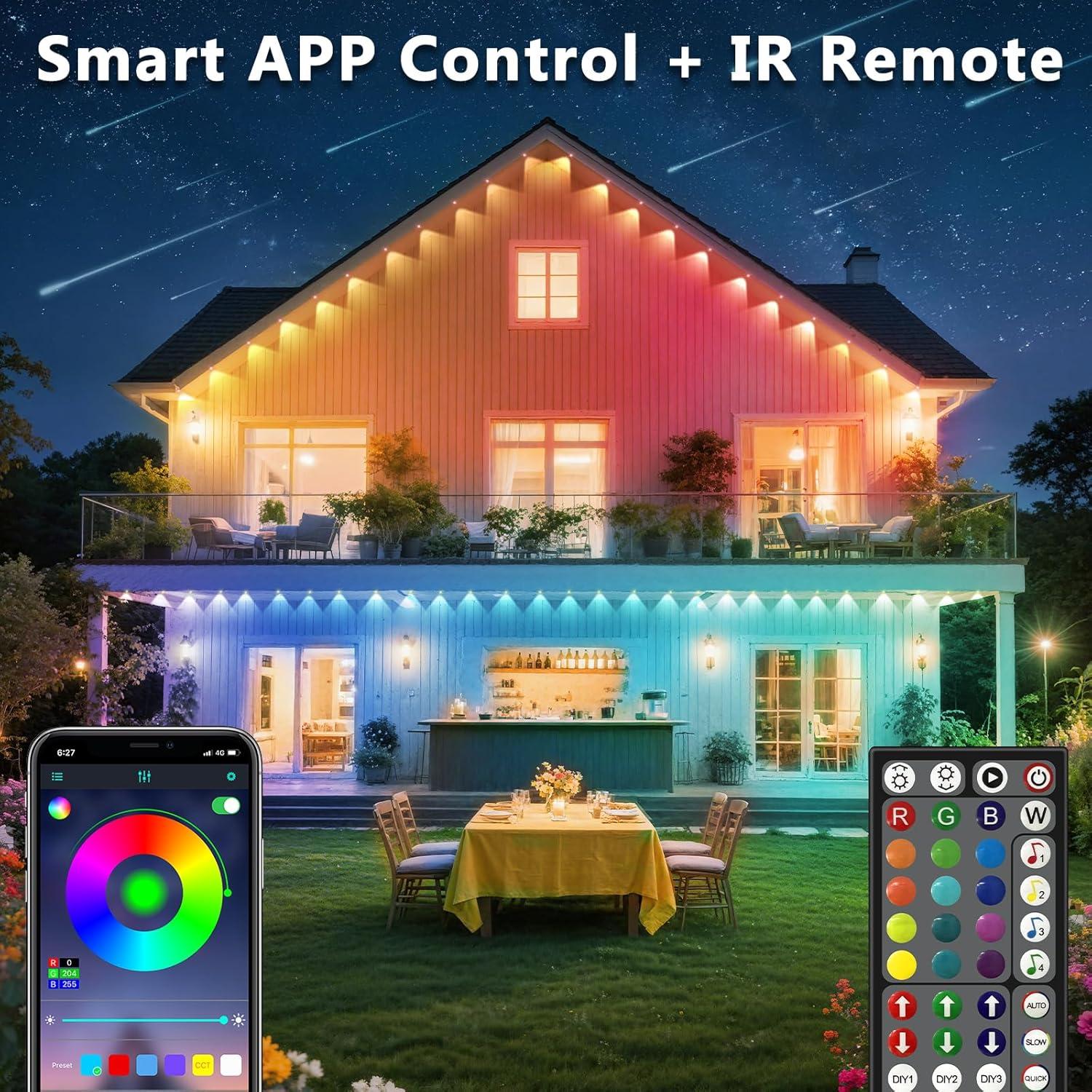 Luces LED RGB para Exteriores 300FT CETELUMA IP67 Control App