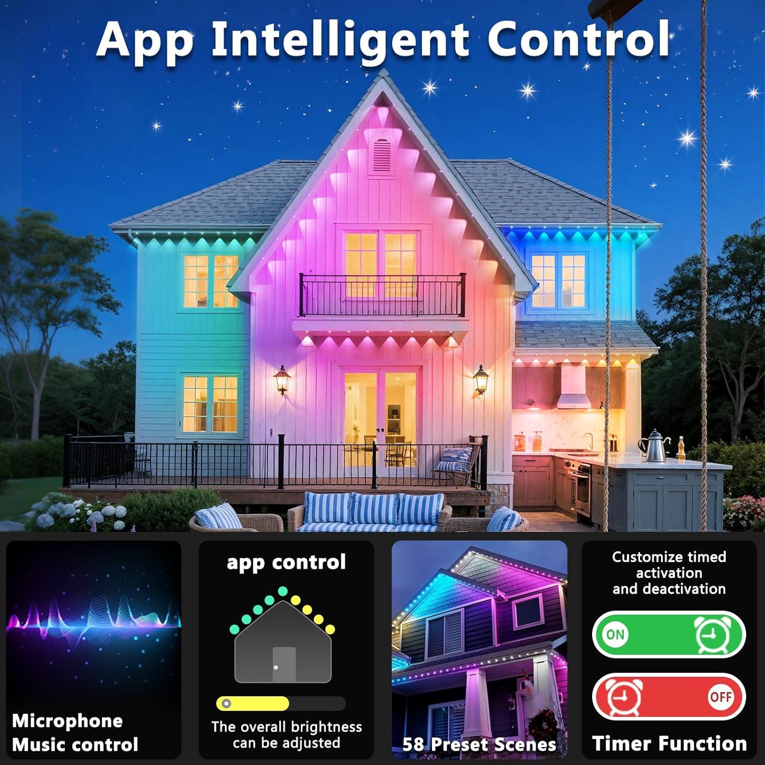 Luces LED RGB para Exteriores 300FT CETELUMA IP67 Control App