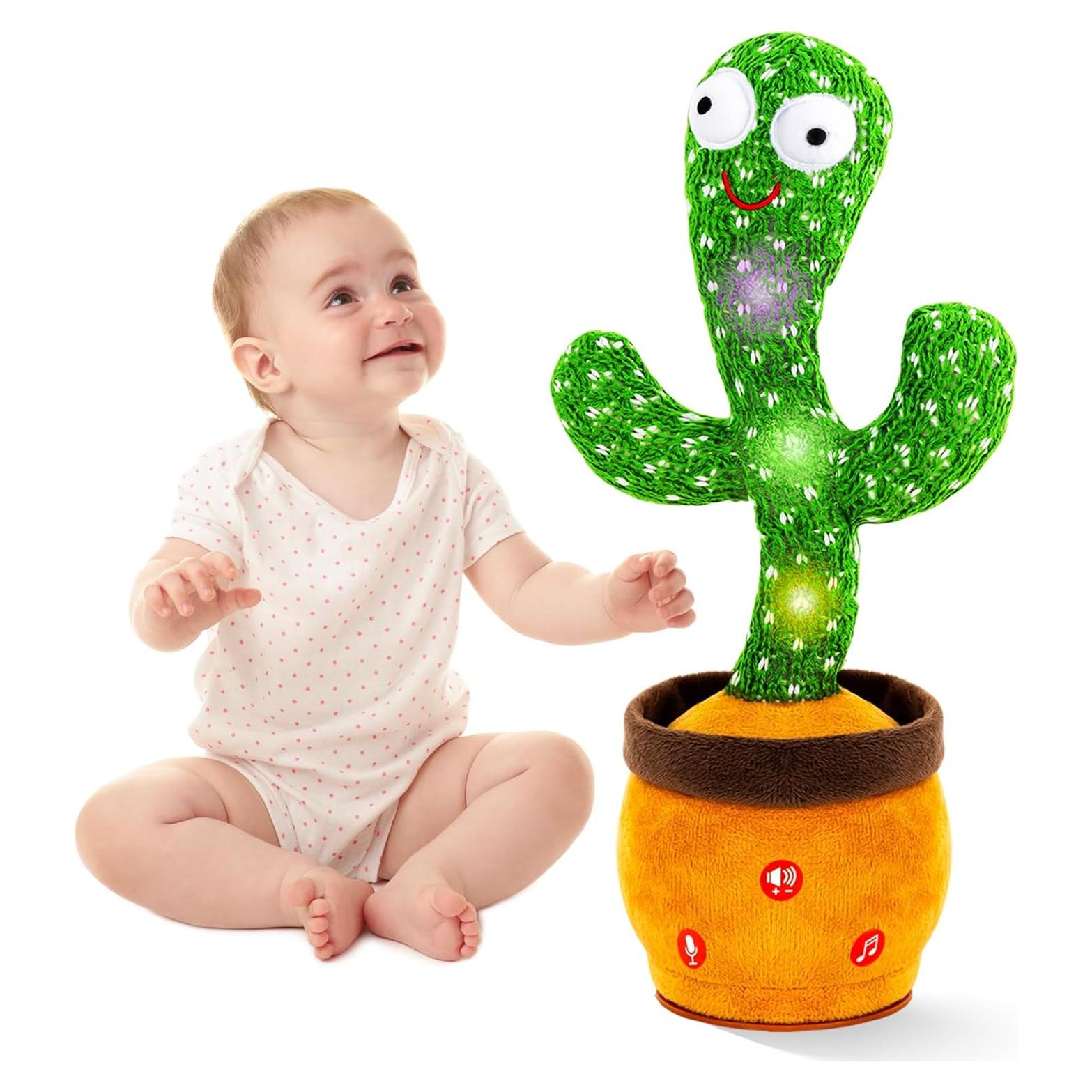 Juguete Interactivo de Cactus Hablante Ayeboovi 6-12 Meses