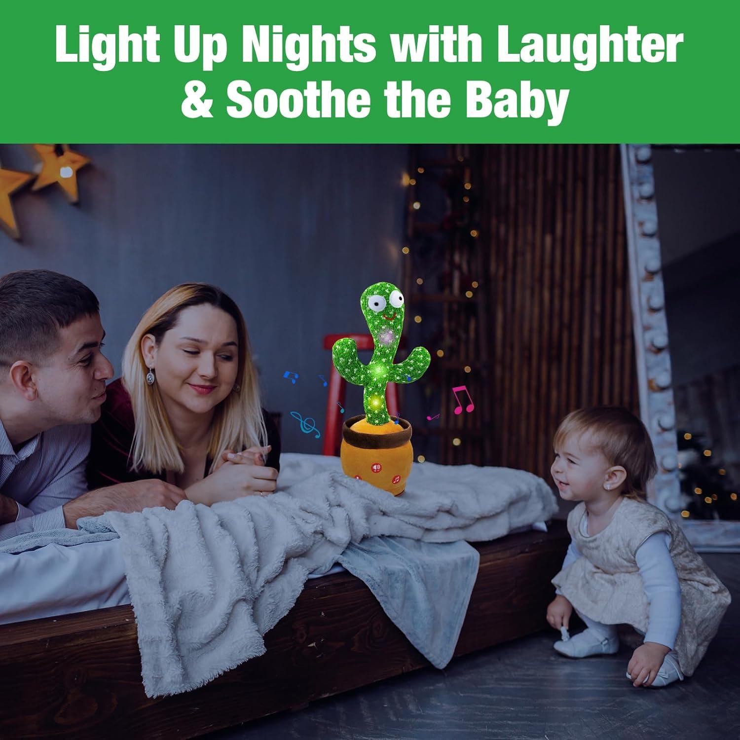 Juguete Interactivo de Cactus Hablante Ayeboovi 6-12 Meses