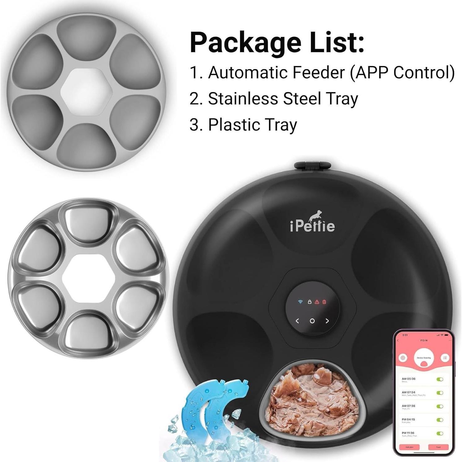 Comedero Automático iPettie WiFi 6 para Mascotas 2.7 kg