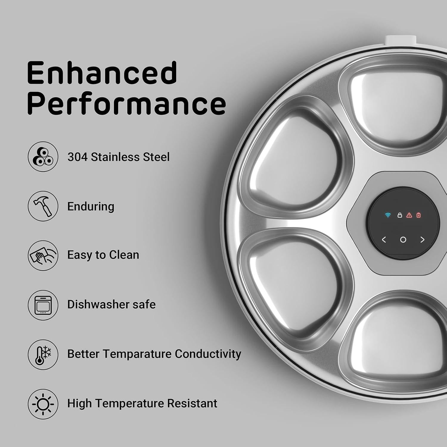 Comedero Automático iPettie WiFi 6 para Mascotas 2.7 kg
