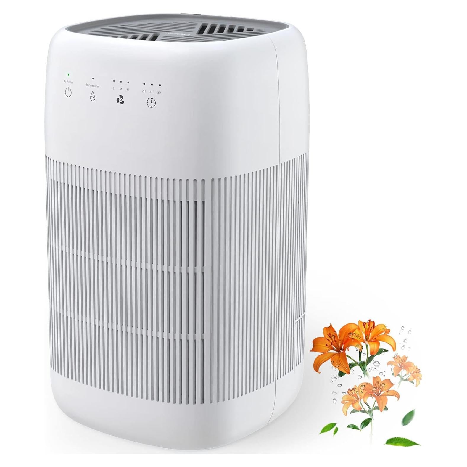 Purificador de Aire y Deshumidificador 2 en 1 Afloia Q10