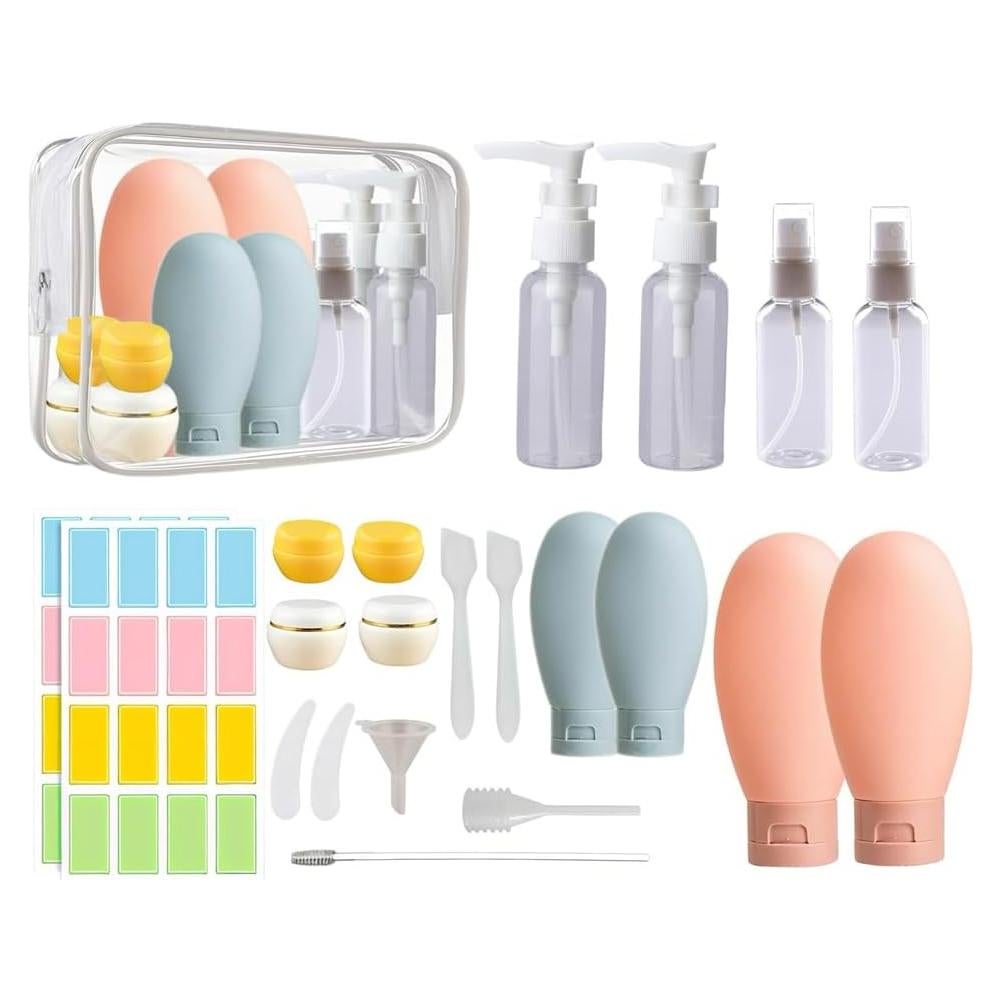 21 Botellas de Aseo Recargables NAICHA a Prueba de Fugas