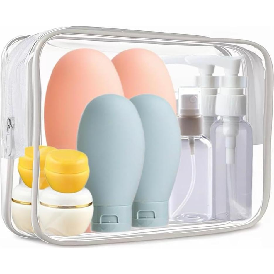 21 Botellas de Aseo Recargables NAICHA a Prueba de Fugas