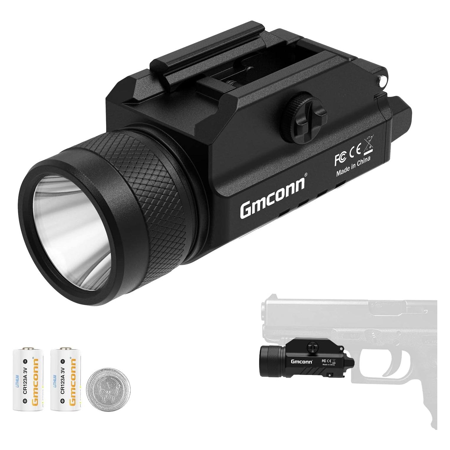 Luz Compacta LED Táctica Gmconn 1200 Lúmenes con Riel