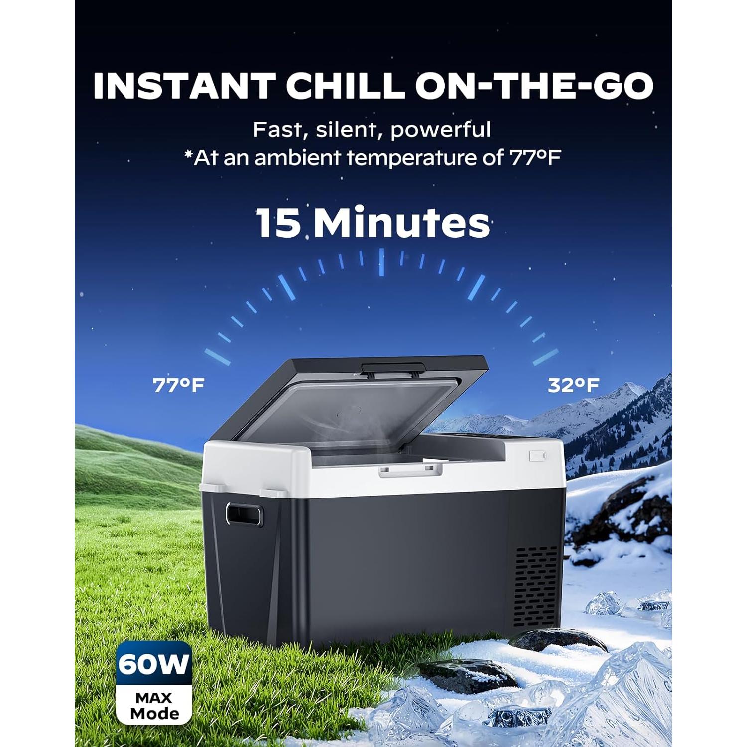 Nevera de Coche Marsail 25QT 12V -20°C a 20°C Portátil