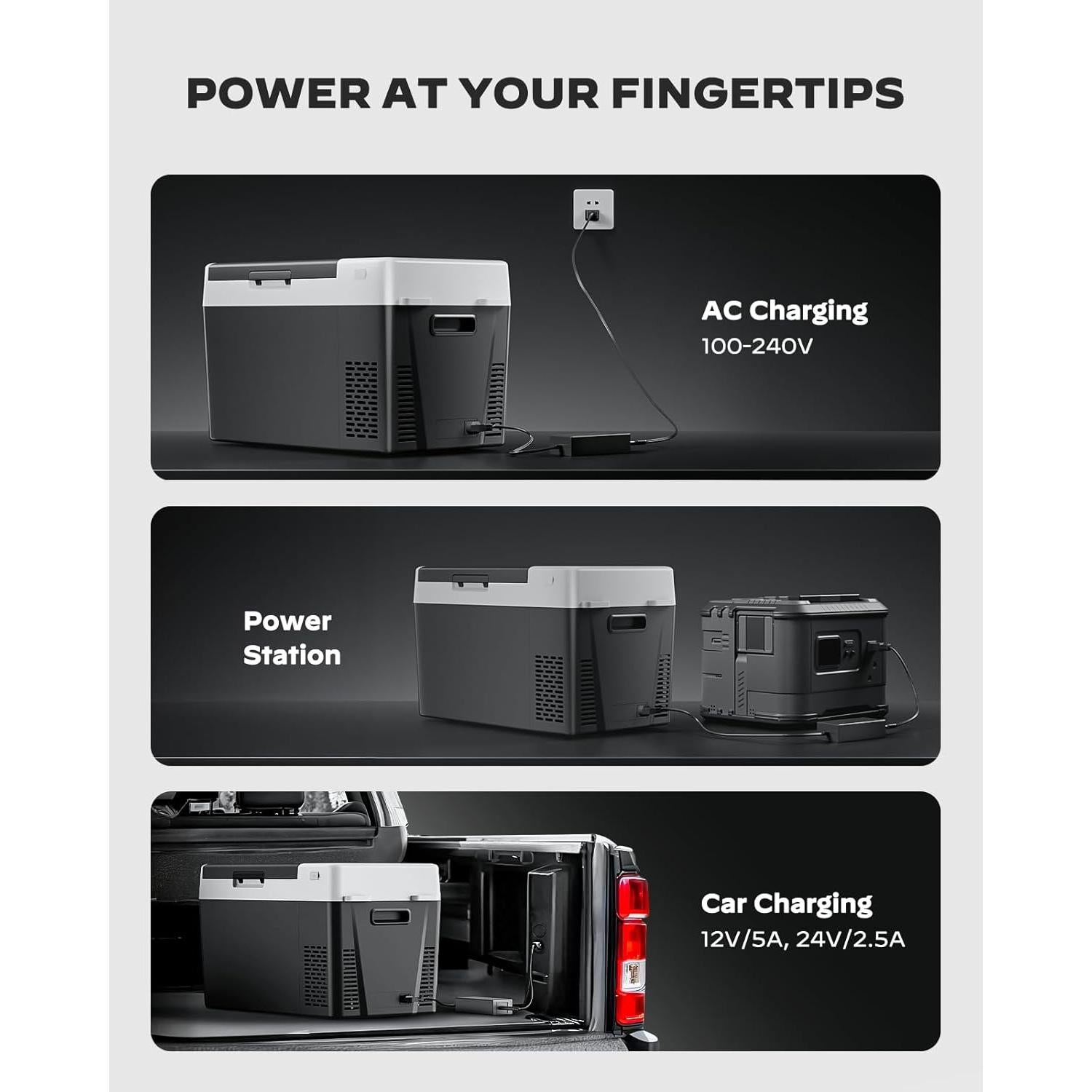 Nevera de Coche Marsail 25QT 12V -20°C a 20°C Portátil