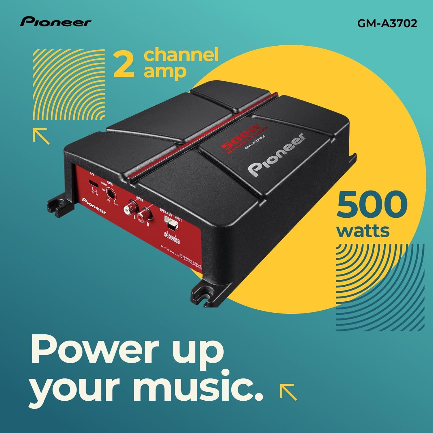 Amplificador Pioneer GM-A3702 2 Canales 500W Clase AB
