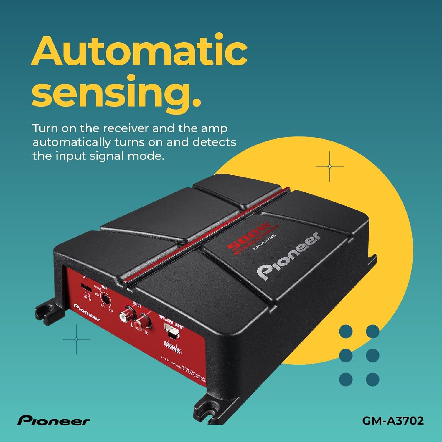 Amplificador Pioneer GM-A3702 2 Canales 500W Clase AB
