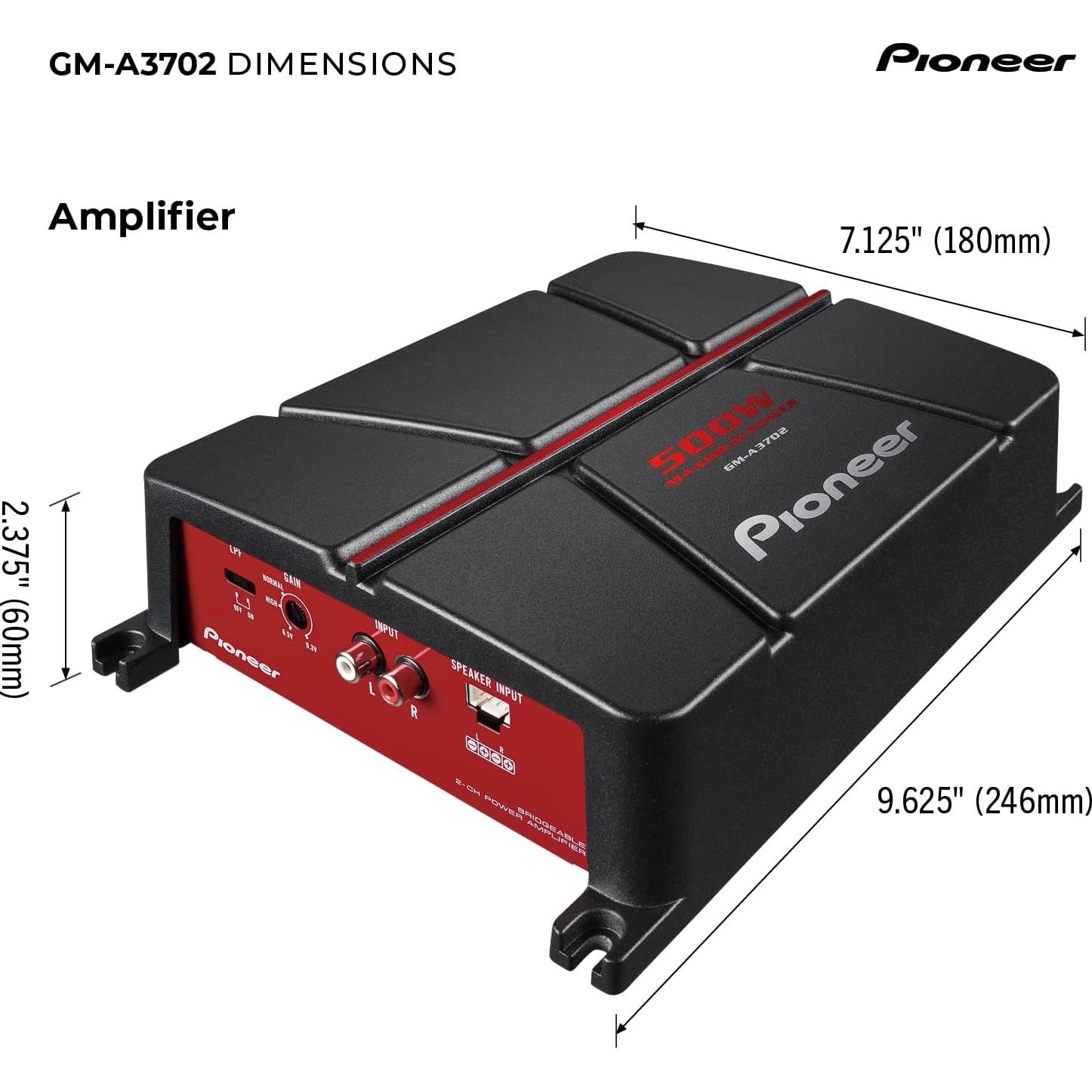 Amplificador Pioneer GM-A3702 2 Canales 500W Clase AB