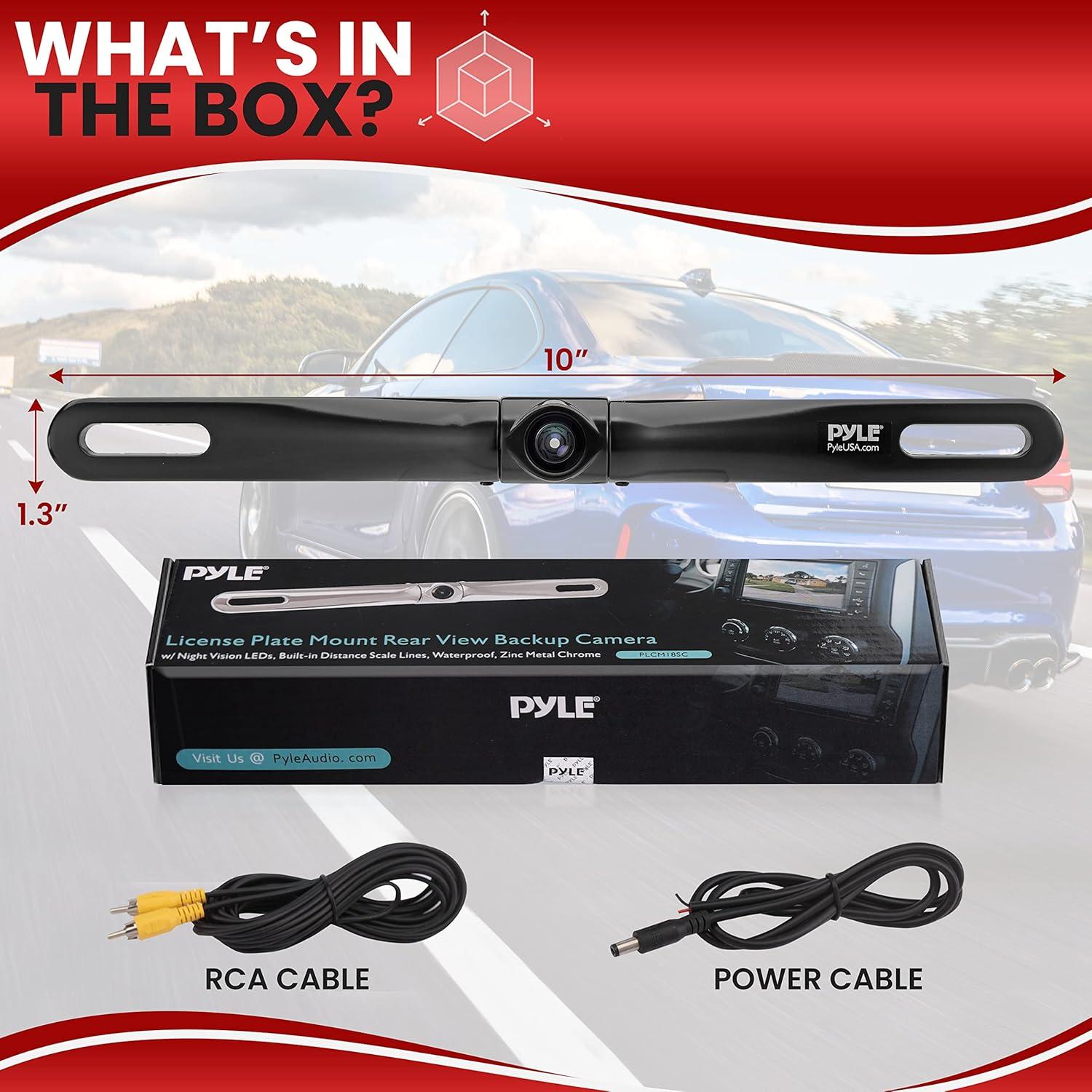 Cámara de Respaldo Pyle PLCM18BC Impermeable 420 TVL