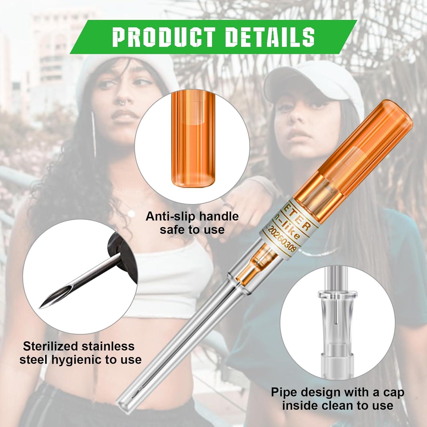 Agujas de Catéter 14G Jconly - 50PCS Esterilizadas Desechables