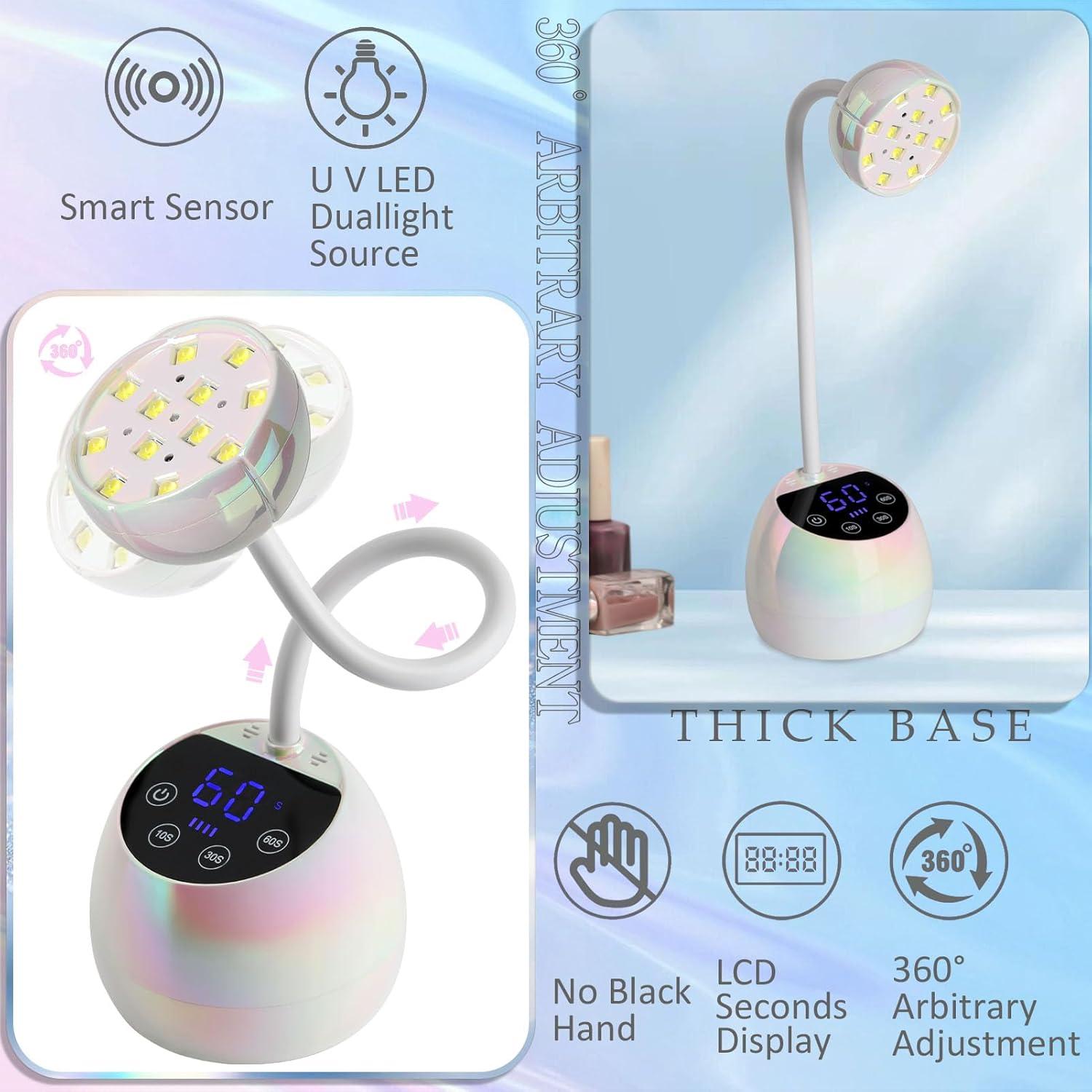 Lámpara UV LED PHAIN 36W Inalámbrica con Sensor y Temporizador