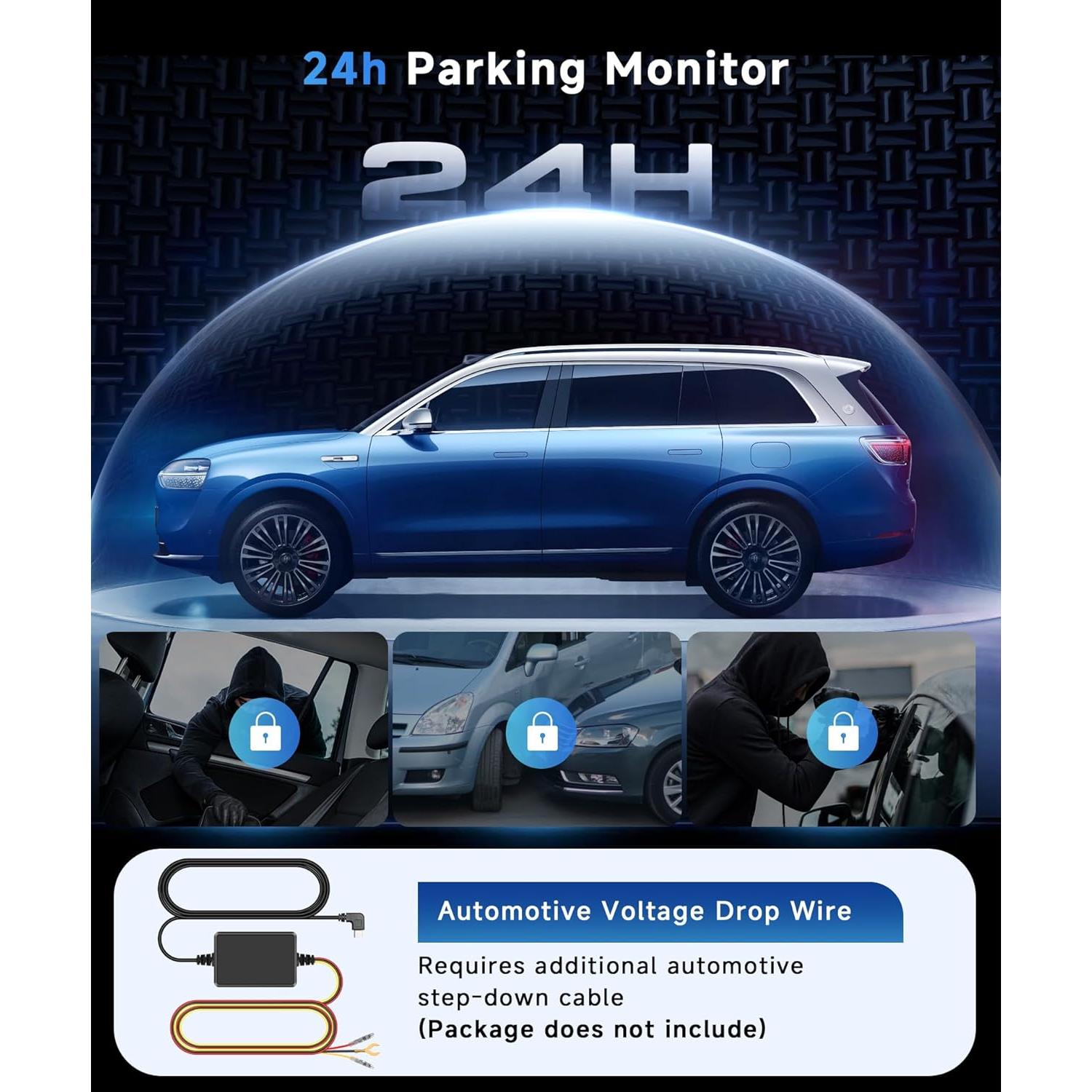 Cámara Dash 4 Canales Orderich 360° Visión Nocturna 1080p