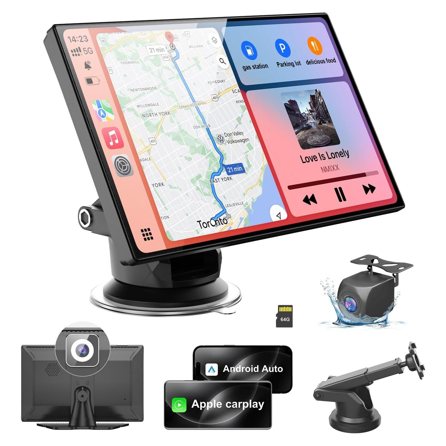 Pantalla Carplay 9" 25HOURS HK9 con cámaras 4K y 1080P