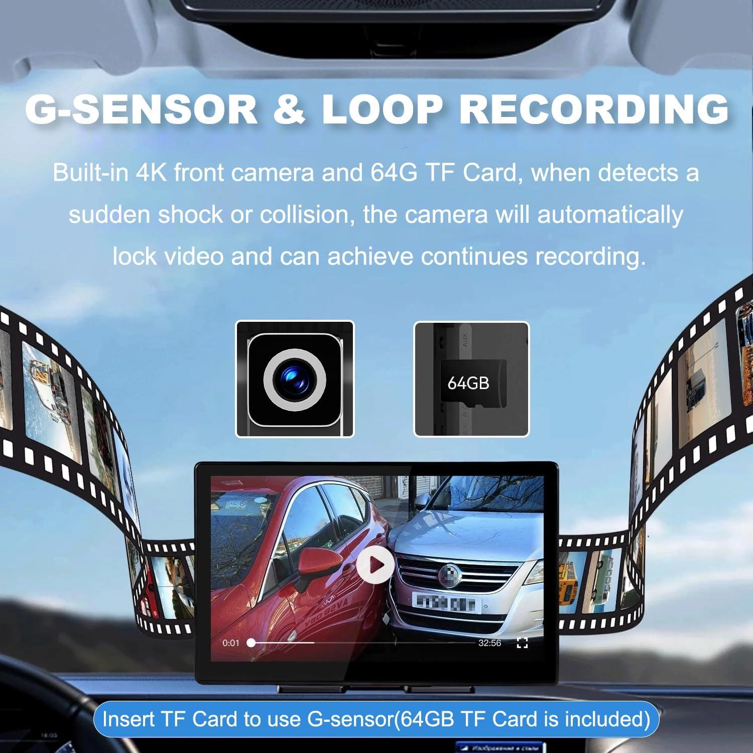 Pantalla Carplay 9" 25HOURS HK9 con cámaras 4K y 1080P