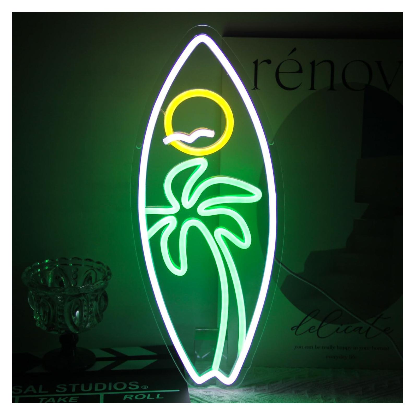 Luz de Neón Tabla de Surf Kullneon 42x17 cm Regulable