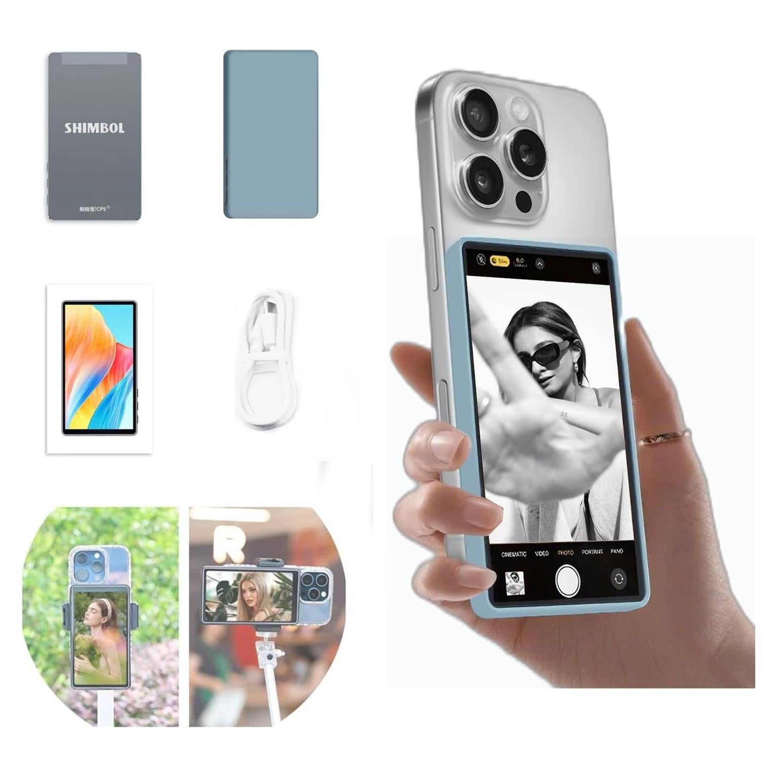 Monitor Selfie Shimbol CP5 Lite 5" 1080P Full HD Gris