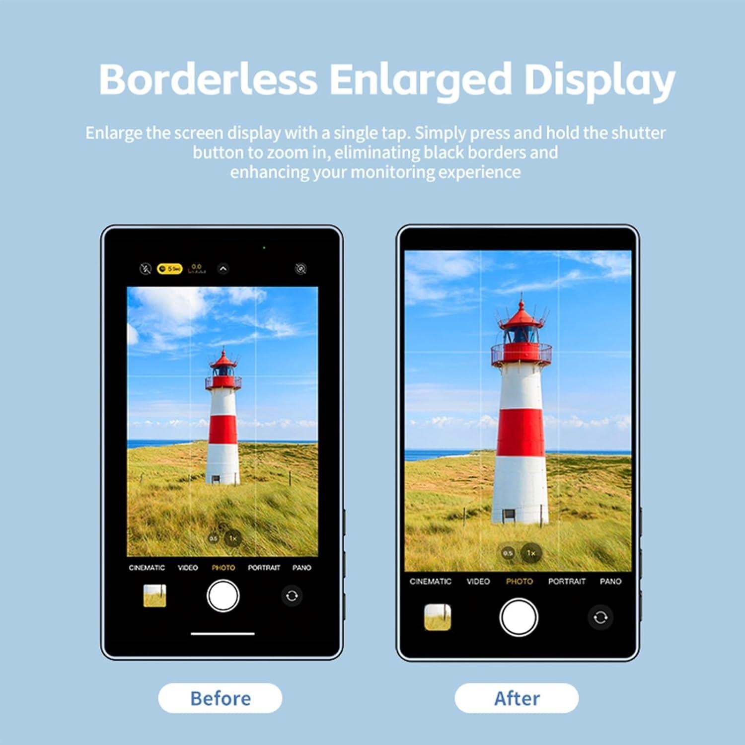 Monitor Selfie Shimbol CP5 Lite 5" 1080P Full HD Gris