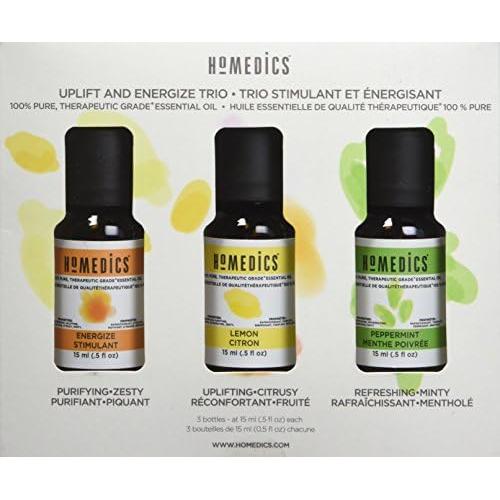 Set de Aceites Esenciales HoMedics 15ml Energía - 3 Piezas