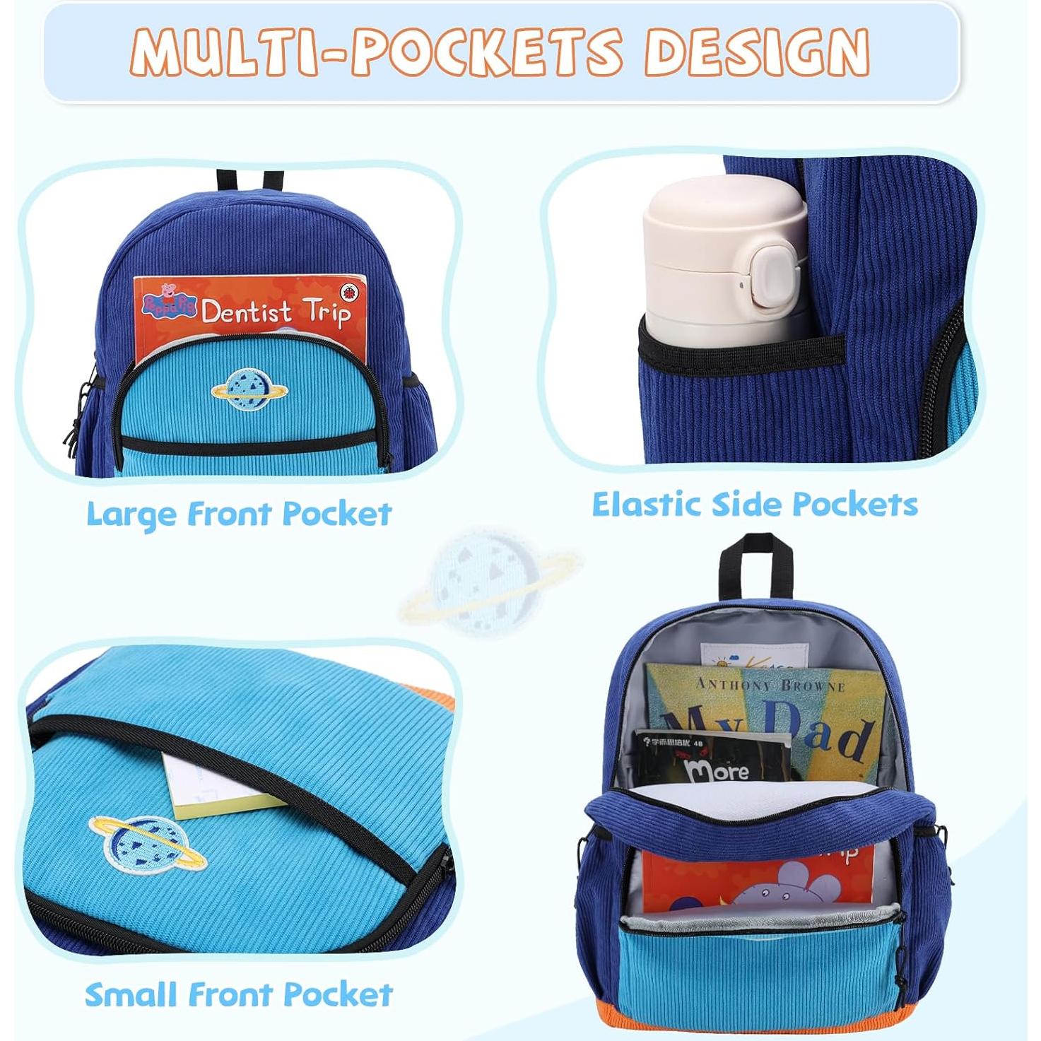 Mochila Infantil Kasqo Azul 12L para Niños 4-7 Años