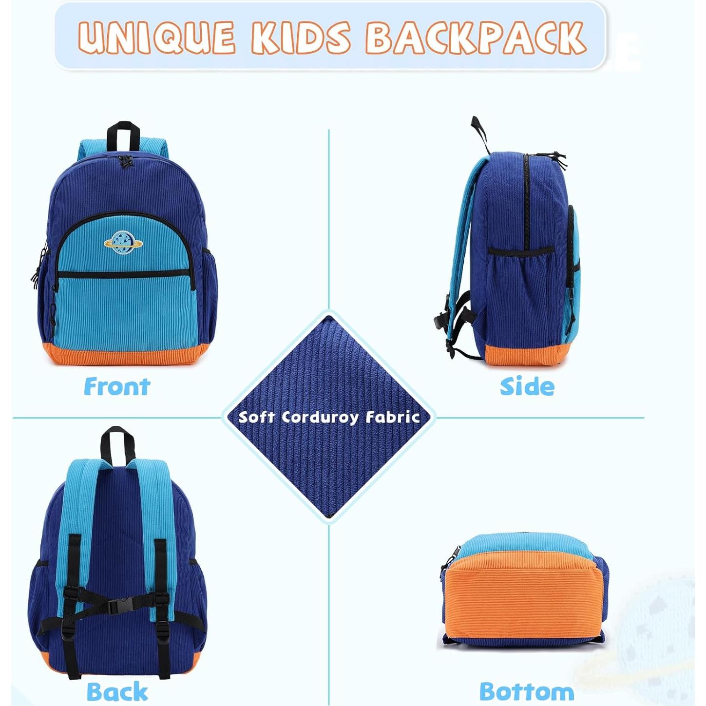 Mochila Infantil Kasqo Azul 12L para Niños 4-7 Años