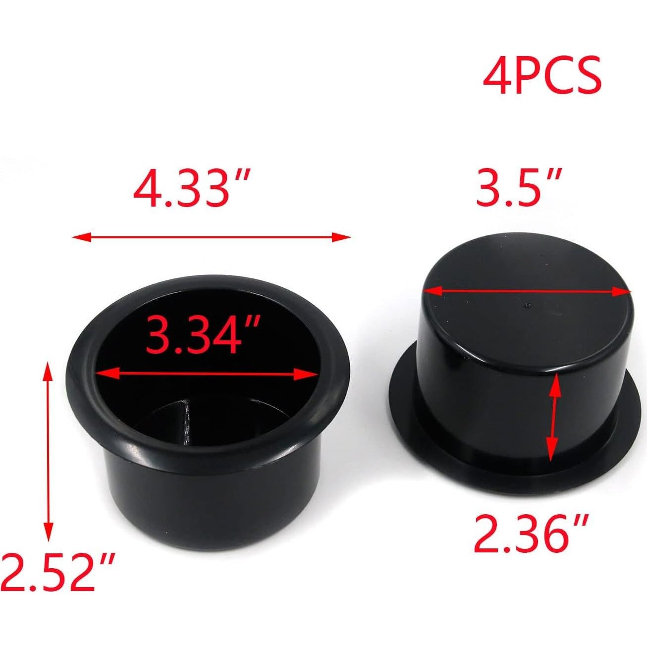 Soporte de Vaso de Plástico T Tulead 110x64mm Paquete de 4
