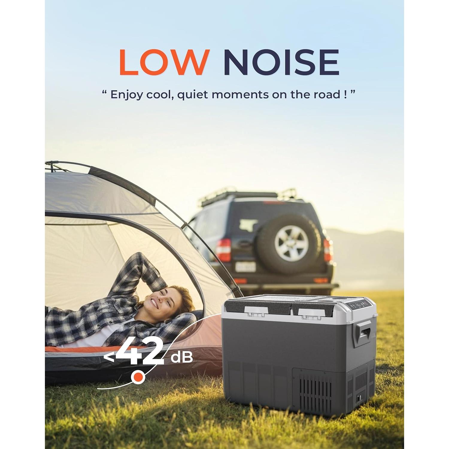 Refrigerador de Coche EKOJUCE XCFE-35 37QT Doble Zona 12V