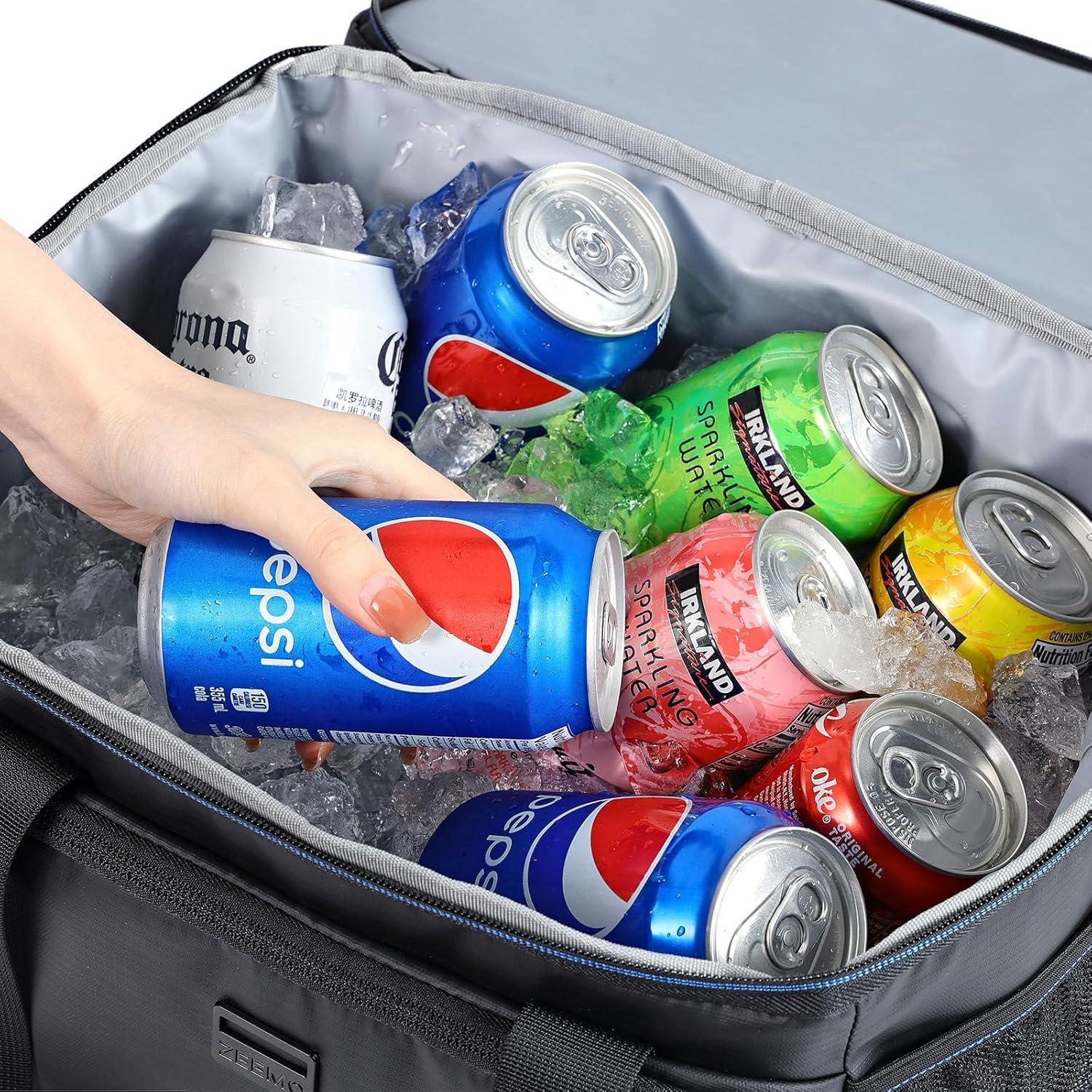 Bolsa Térmica ZEEMO 19L Aislada Impermeable Plegable Negra