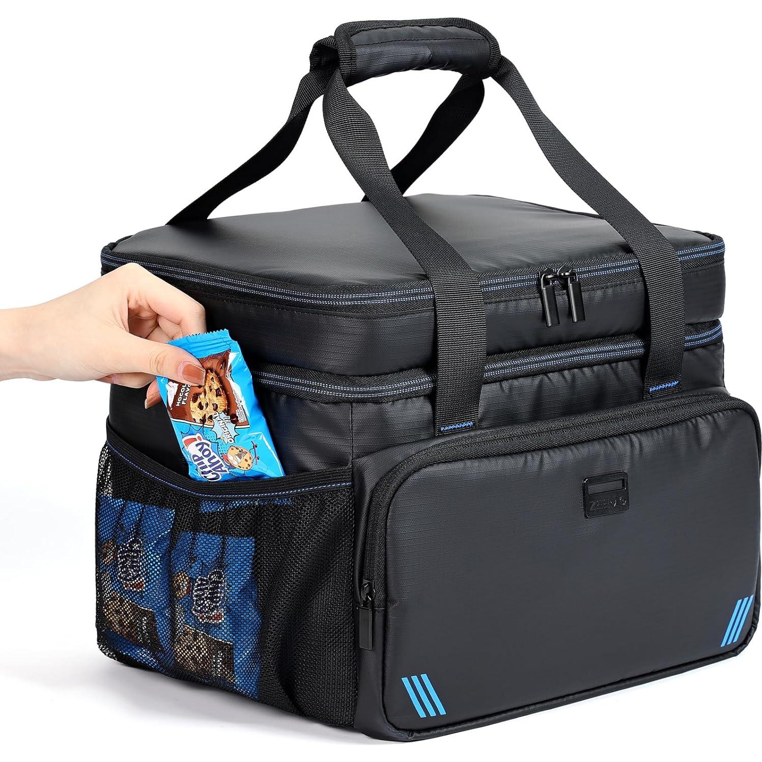 Bolsa Térmica ZEEMO 19L Aislada Impermeable Plegable Negra