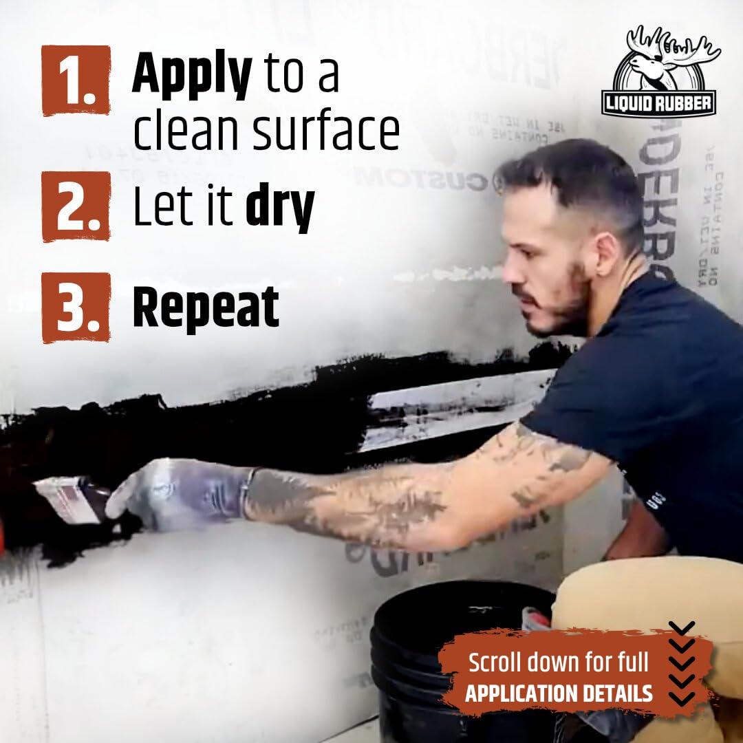 Sellador de Goma Líquida para Sótano y Fundación 1 Galón Negro