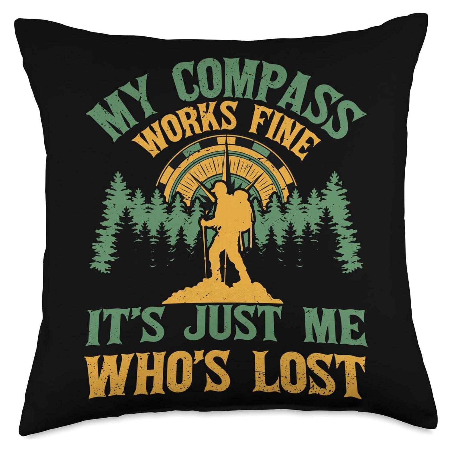 Almohada de Aventura 18x18 cm - Mi Brújula Funciona Bien