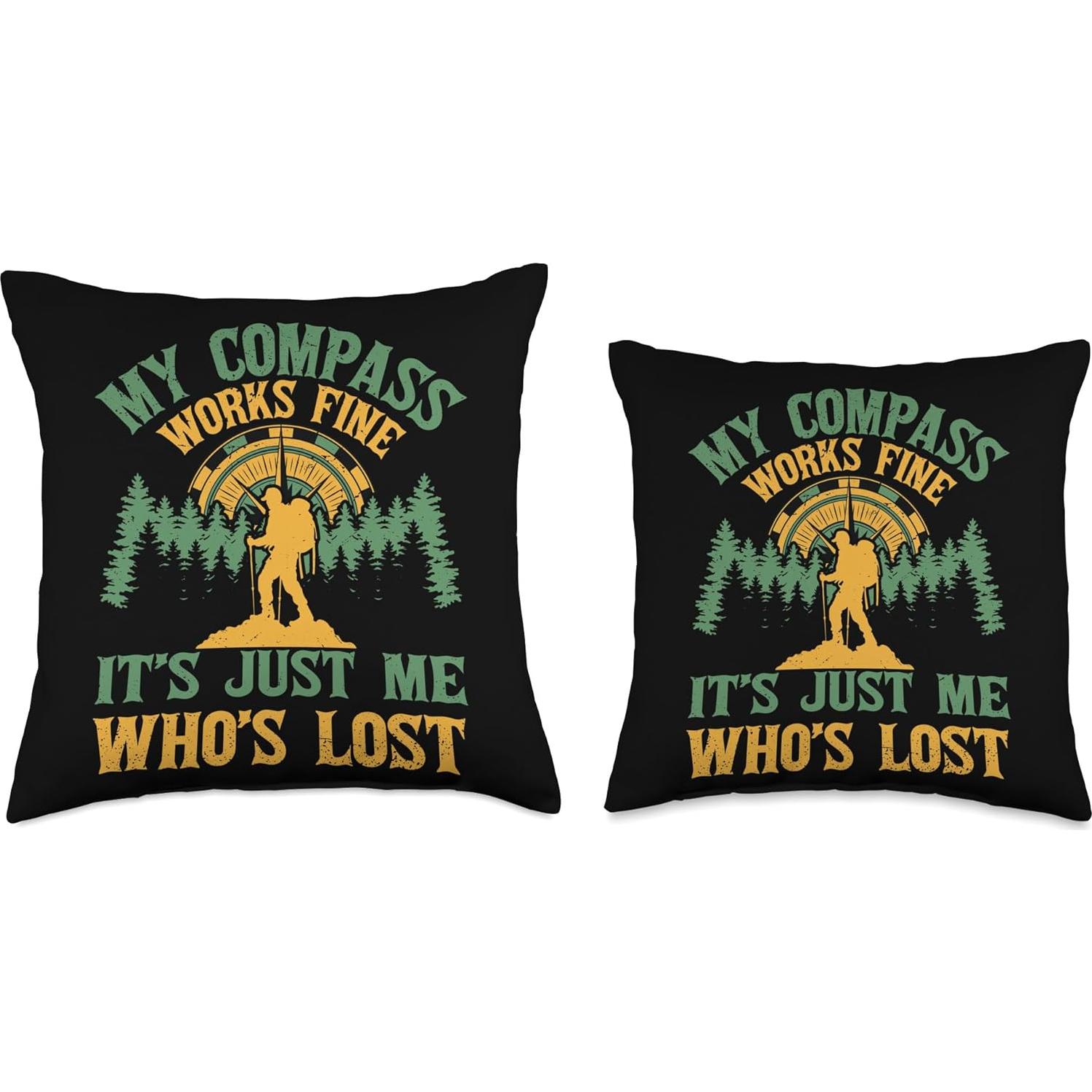 Almohada de Aventura 18x18 cm - Mi Brújula Funciona Bien