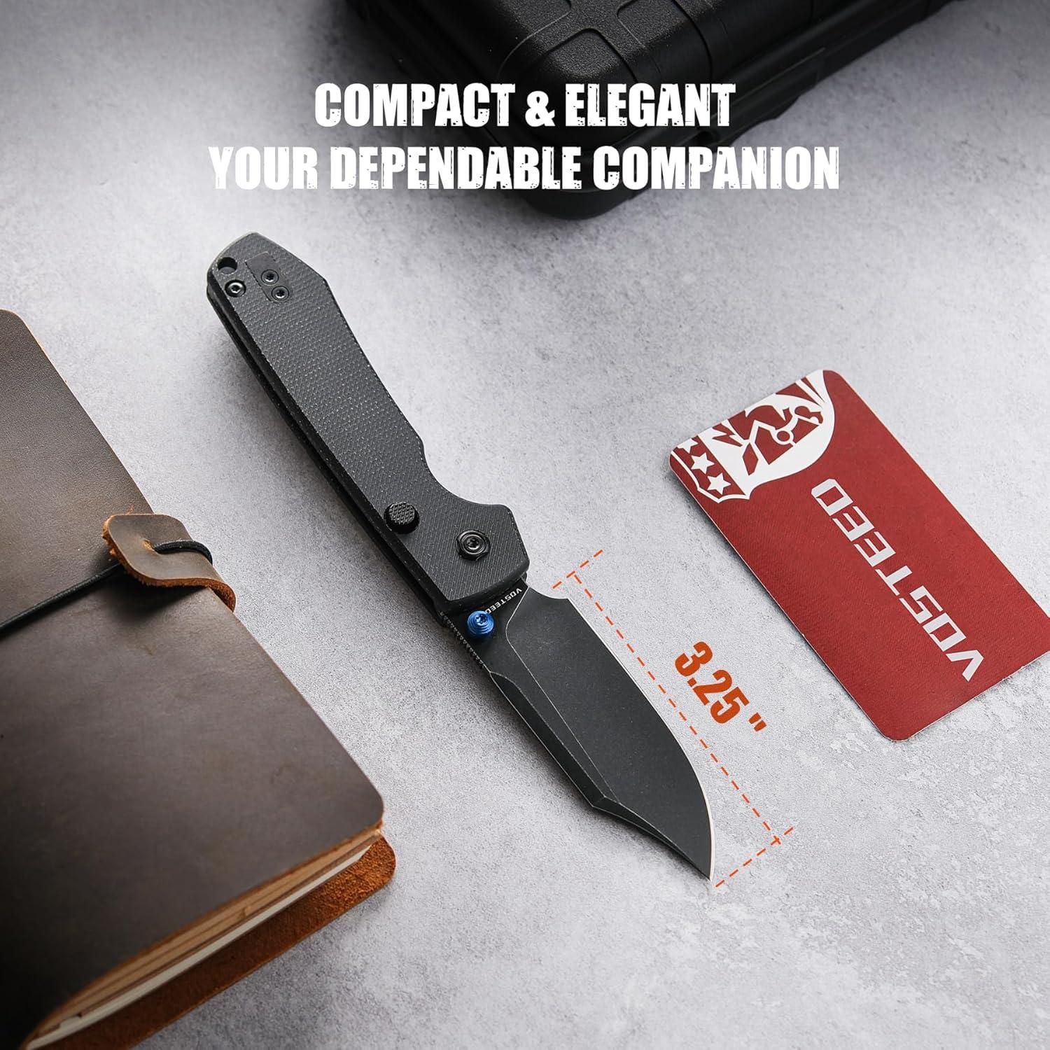 Cuchillo EDC Vosteed Raccoon Bowie 8.26 cm Acero 14C28N