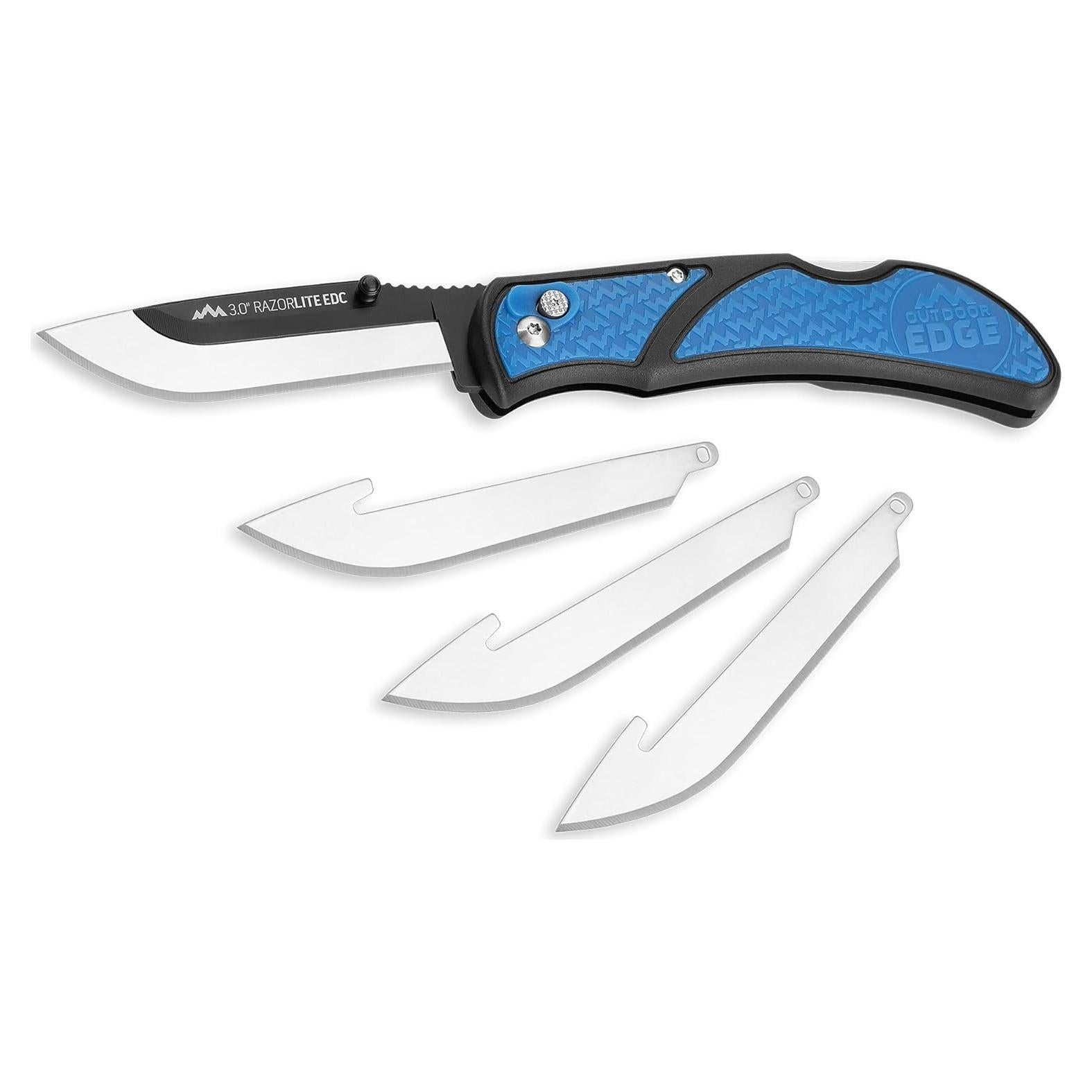 Cuchillo Plegable Outdoor Edge RazorLite EDC 7.6 cm Azul