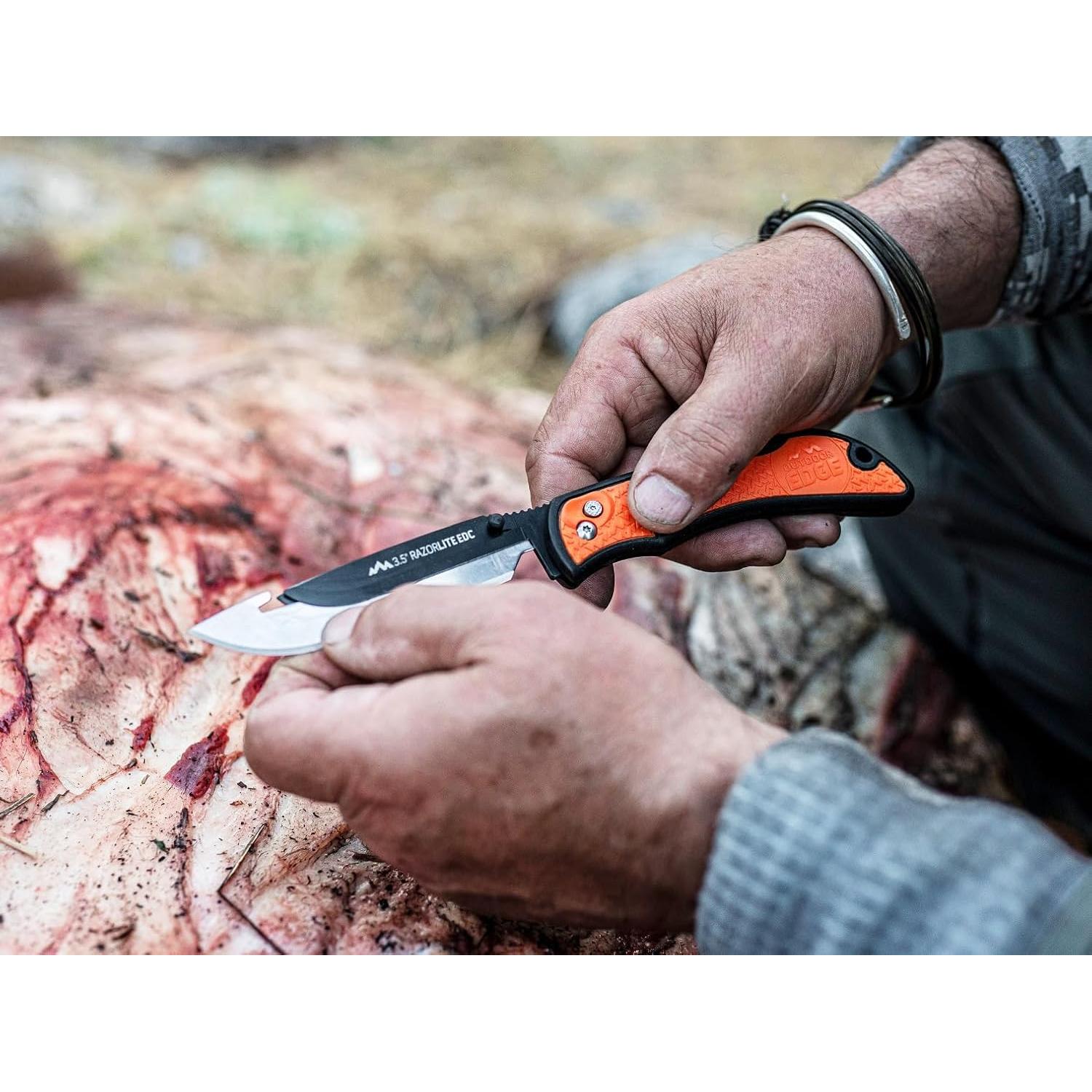 Cuchillo Plegable Outdoor Edge RazorLite EDC 7.6 cm Azul