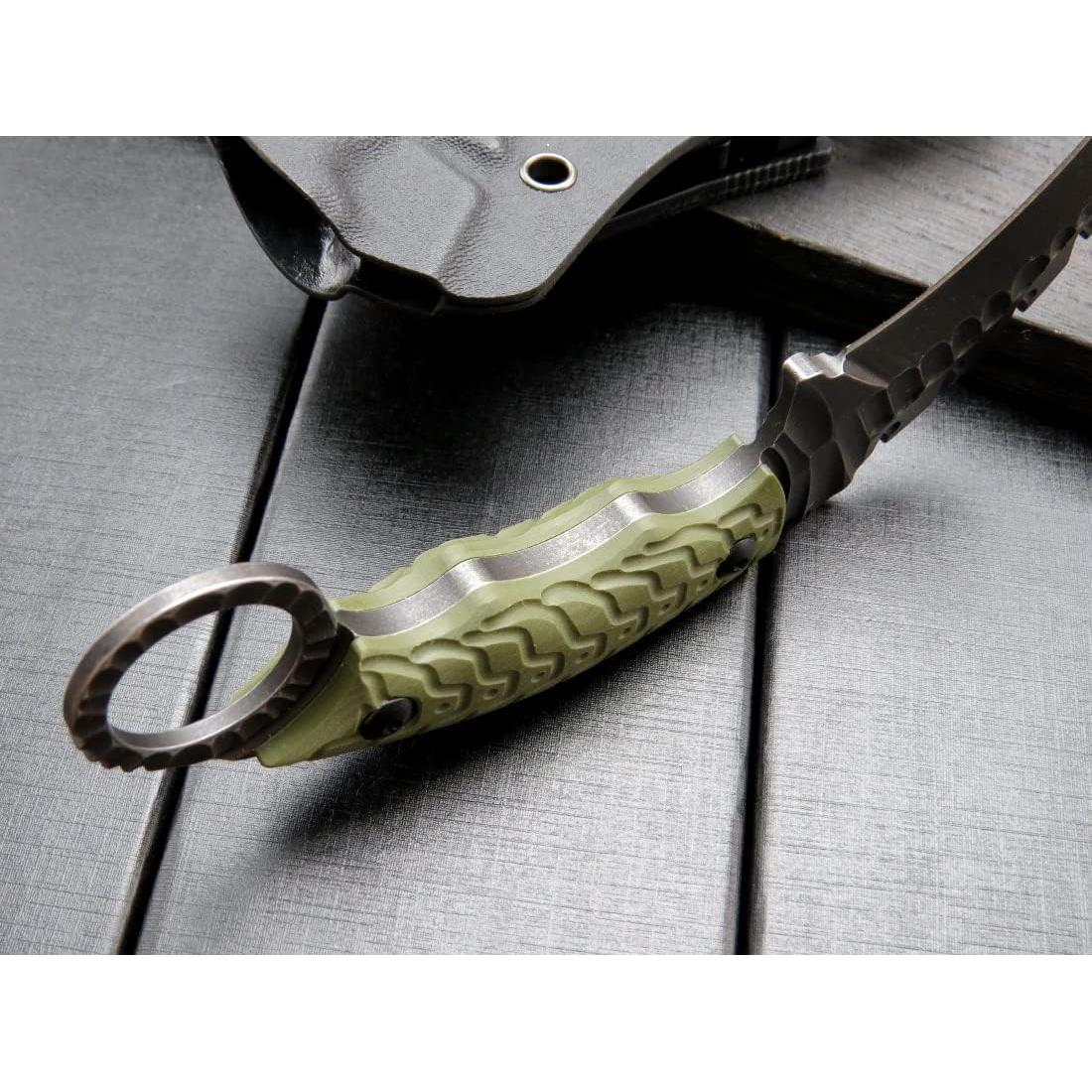 Cuchillo Fijo Canku C1110 Acero D2 Mango G10 Verde Militar