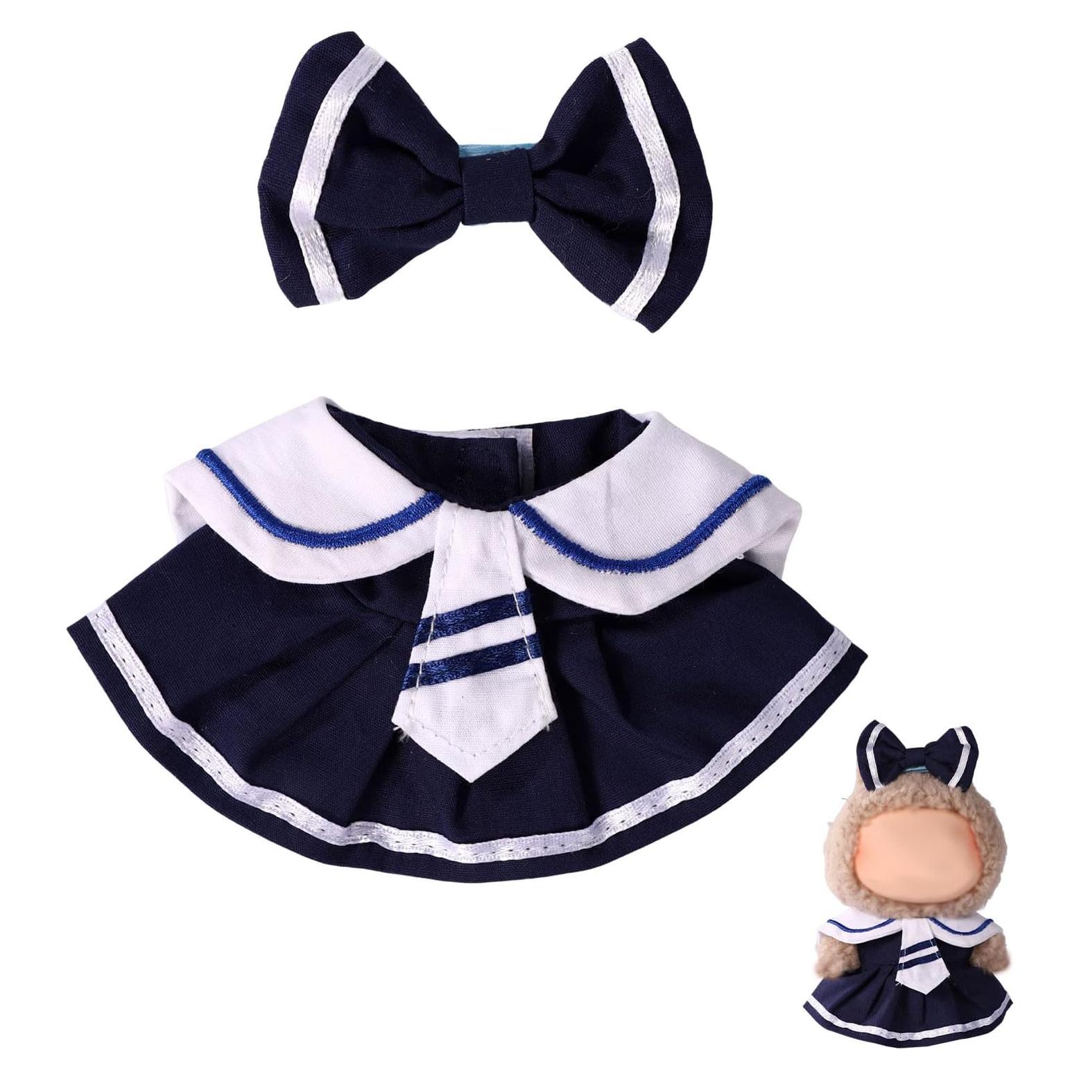 Conjunto de Ropa para Muñecas Lyreh Terciopelo Marino 17cm