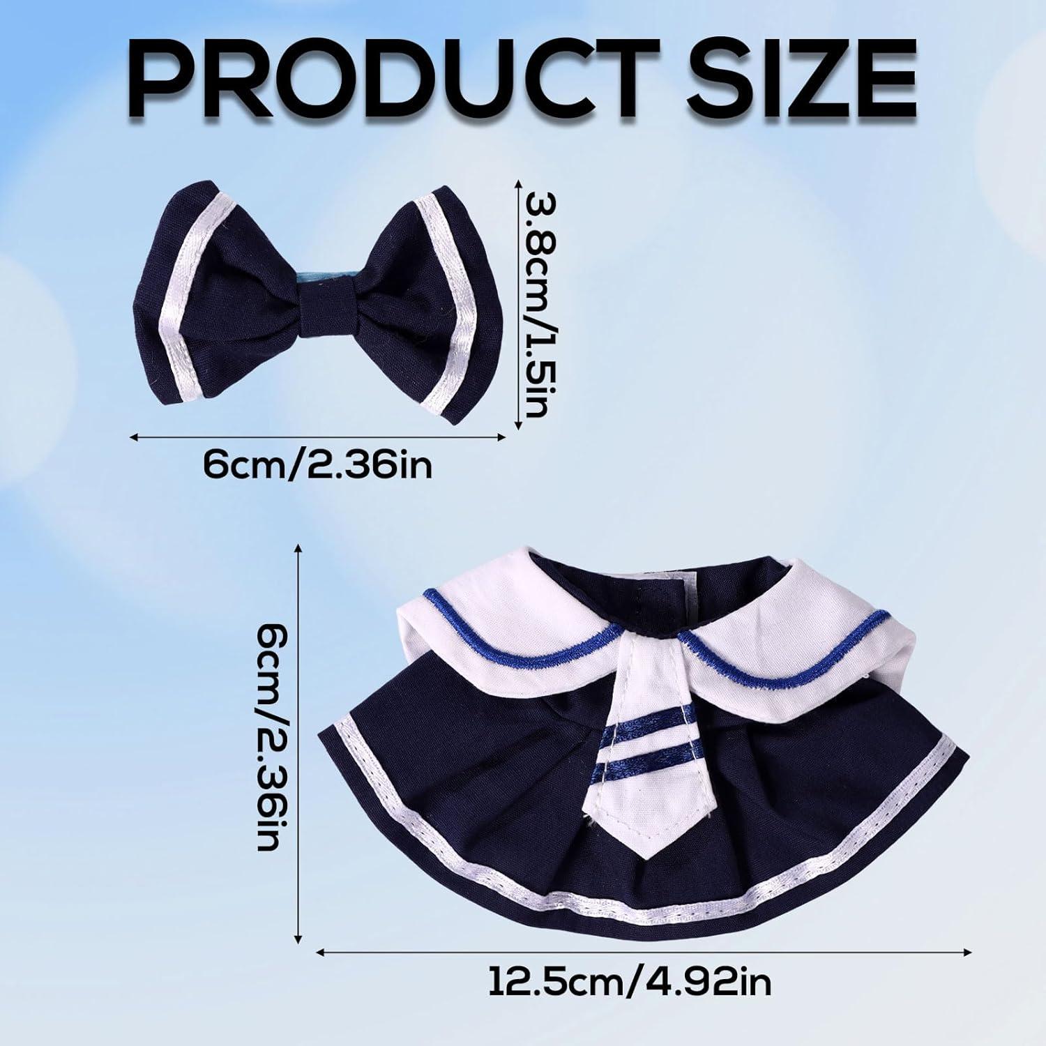 Conjunto de Ropa para Muñecas Lyreh Terciopelo Marino 17cm