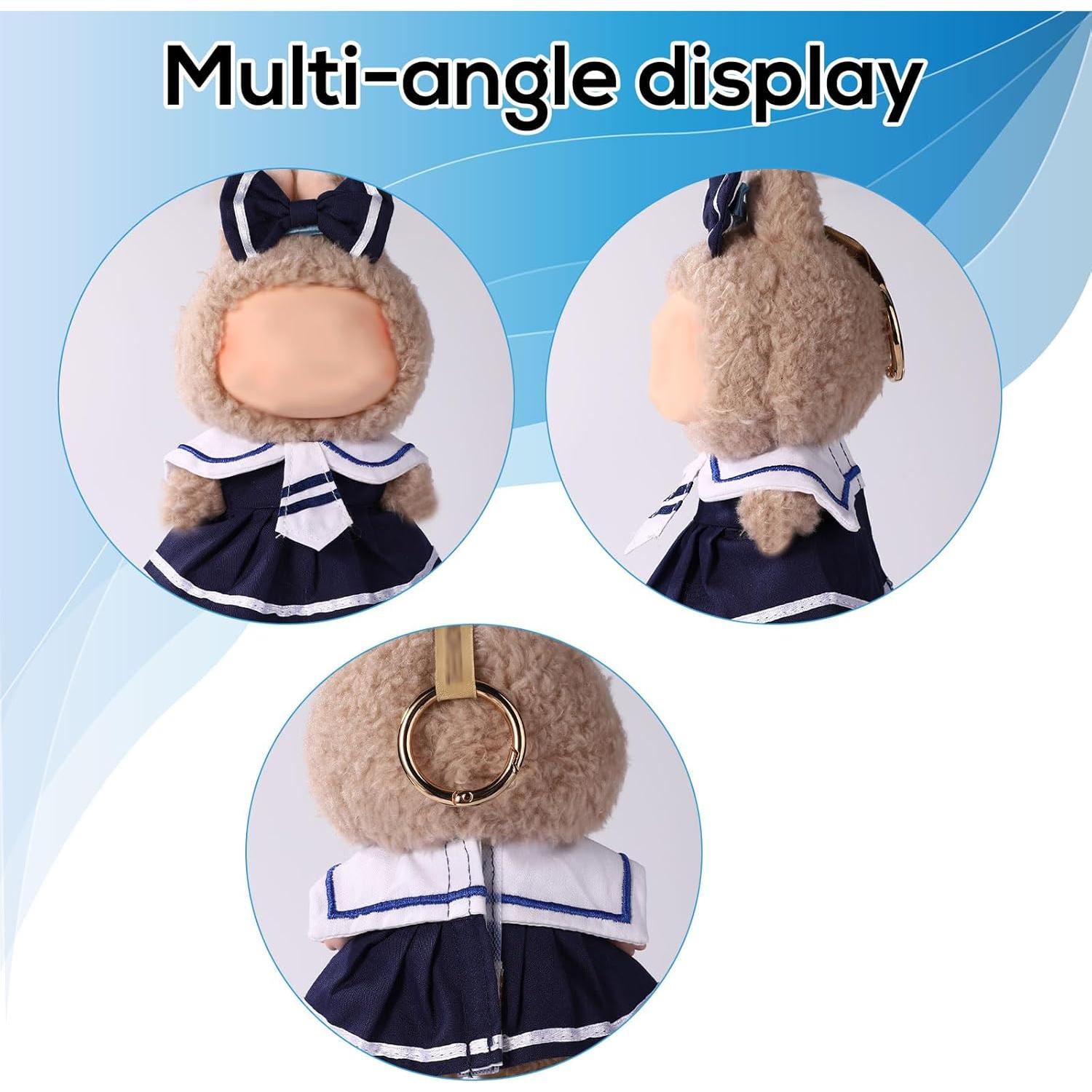 Conjunto de Ropa para Muñecas Lyreh Terciopelo Marino 17cm