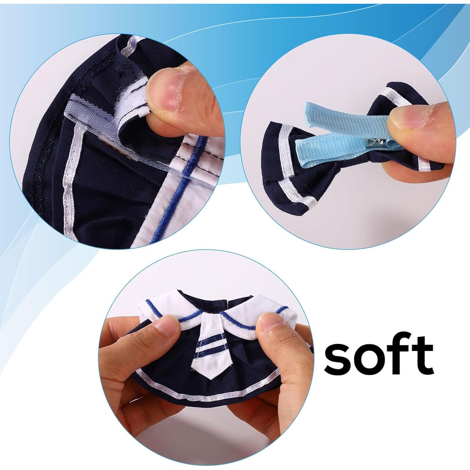 Conjunto de Ropa para Muñecas Lyreh Terciopelo Marino 17cm