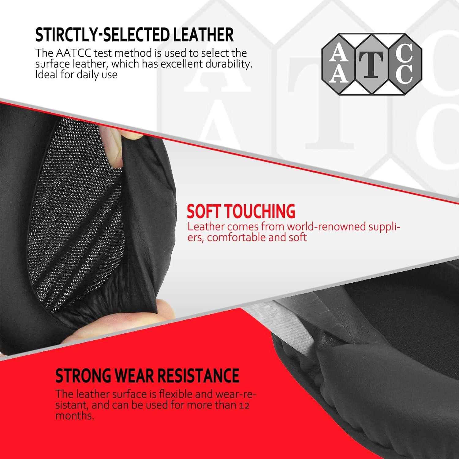 Almohadillas de Reemplazo para Auriculares Sony WH-CH700N/WH-CH710N - Krone Kalpasmos - Espuma de Memoria y Cuero Negro