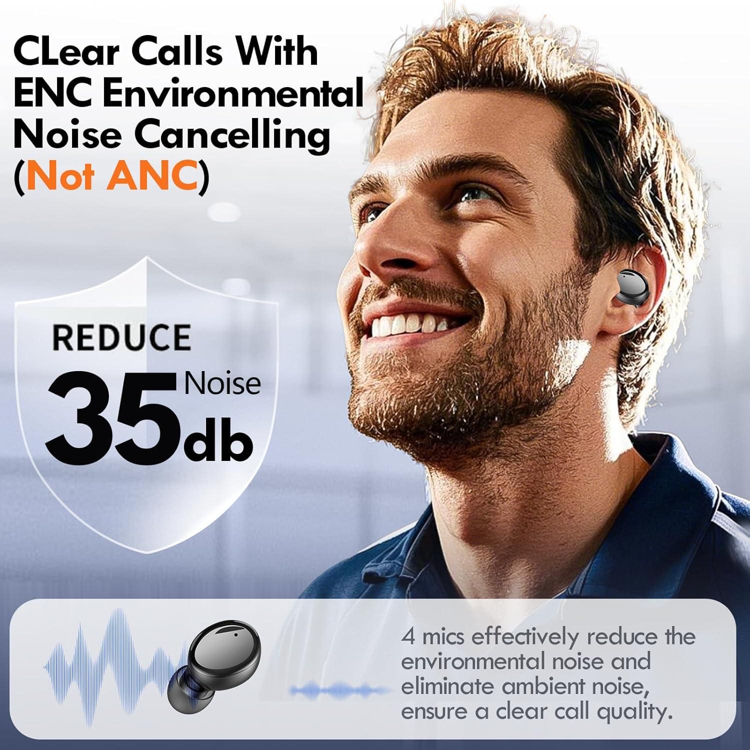 Auriculares Inalámbricos Lanteso V9I Bluetooth 5.3, 48H Batería