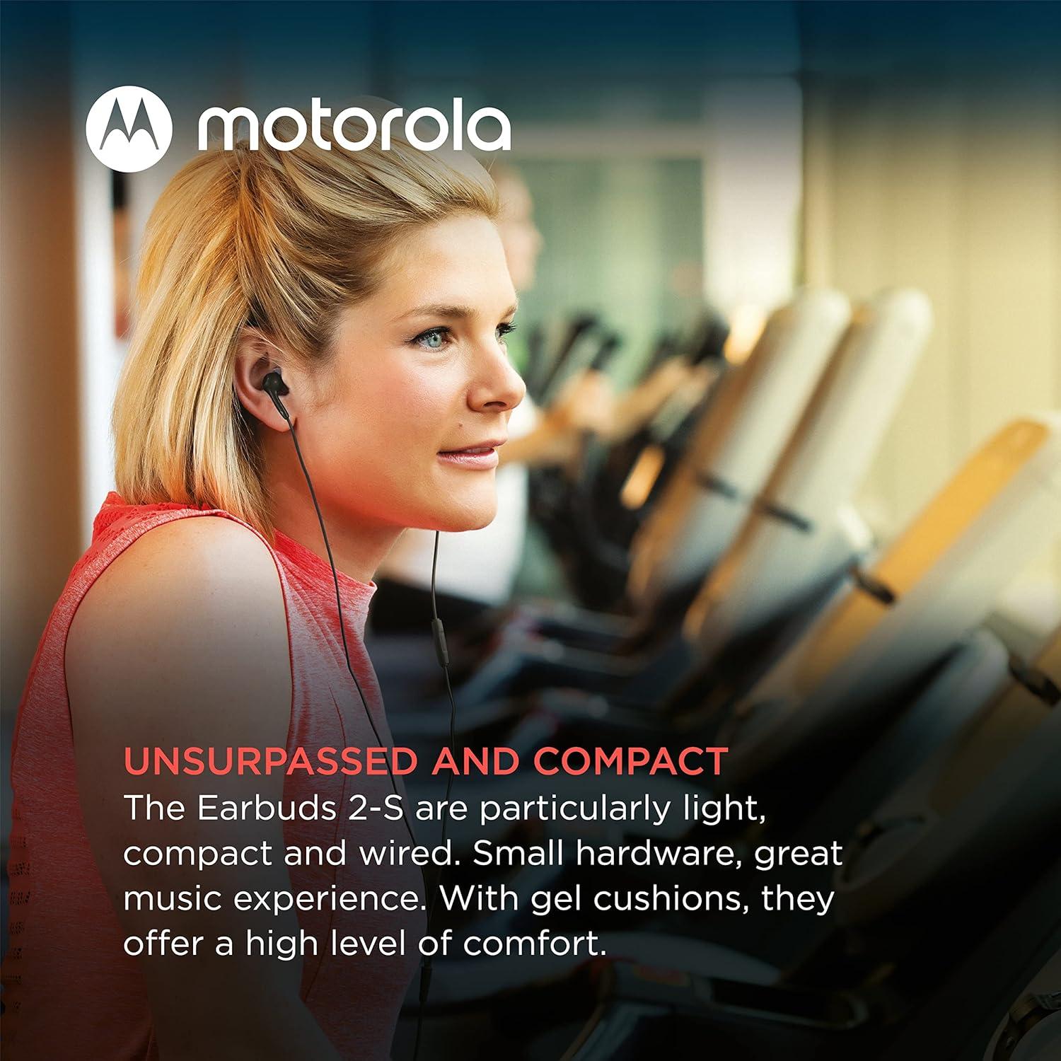 Auriculares intrauditivos Motorola 2S con micrófono - Negro