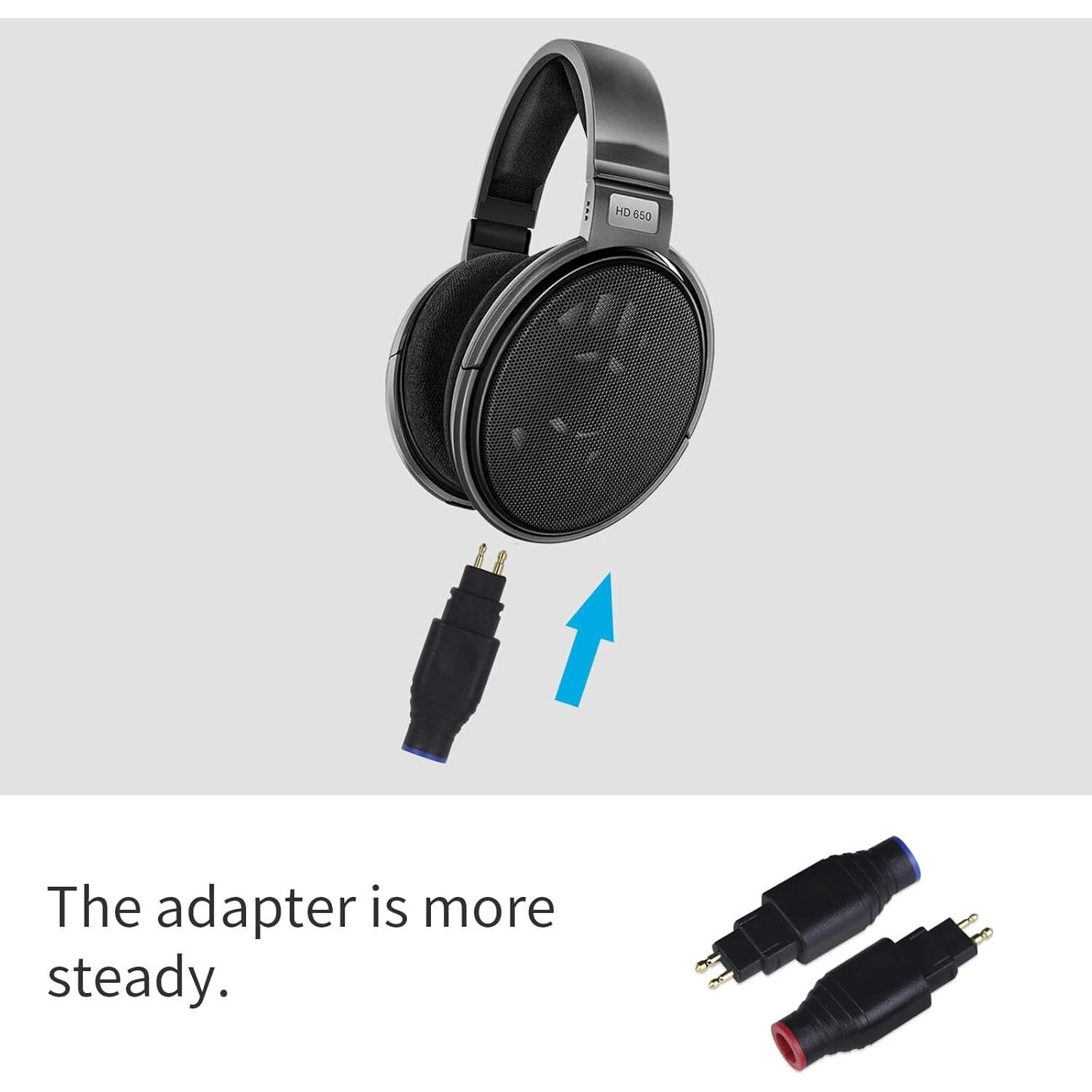 Adaptador de Auriculares OKCSC HD650 Macho a HD800 Hembra