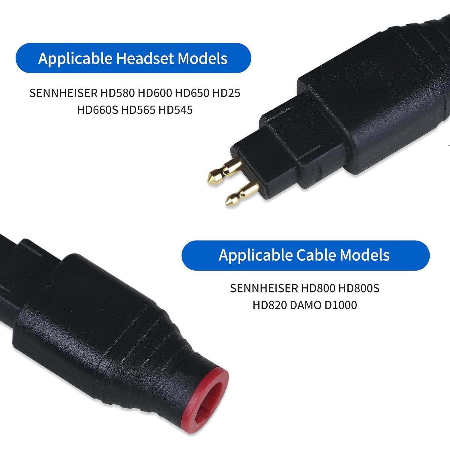 Adaptador de Auriculares OKCSC HD650 Macho a HD800 Hembra